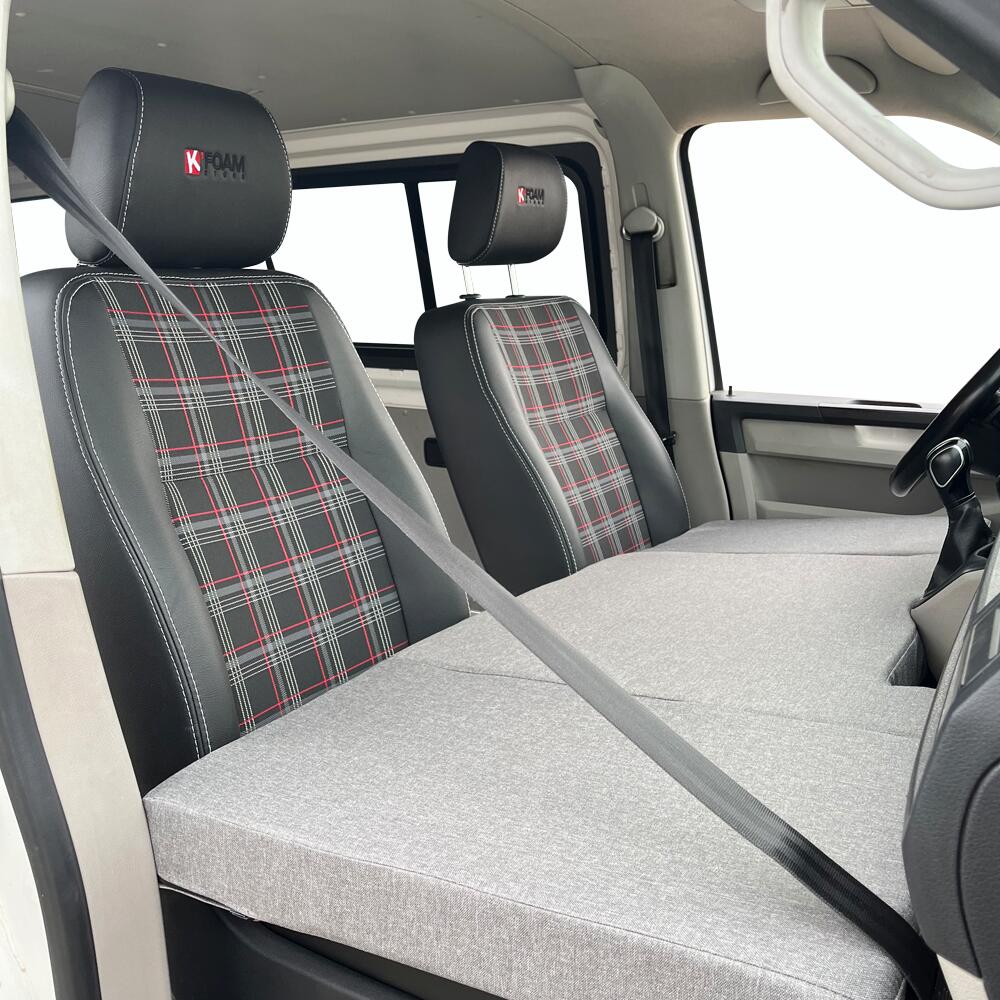 Opvouwbaar front camper bed matras voor Volkswagen T4, T5 en T6 5/8