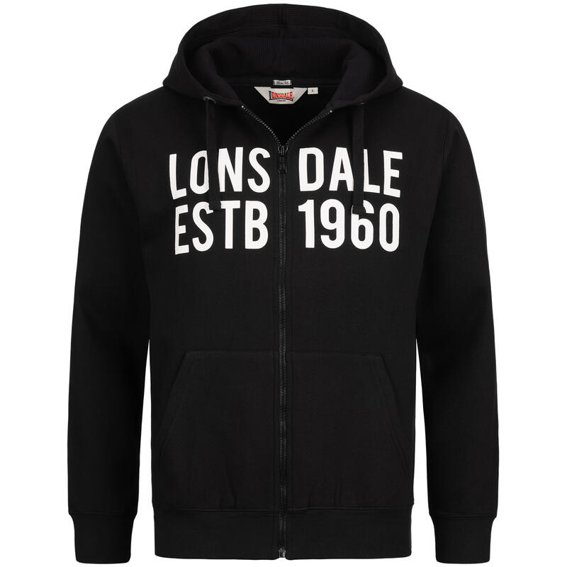 LONSDALE Herren Kapuzensweatjacke mit Reißverschluss schmale Passform SOLFACH