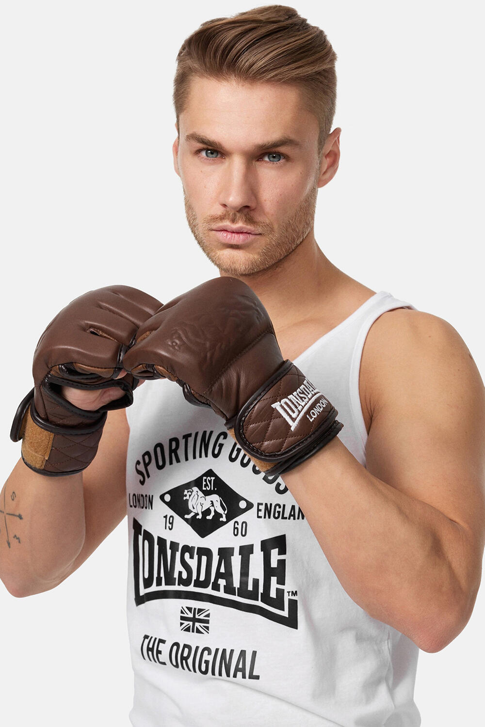 Guanti da allenamento MMA in pelle Benlee Vintage 3/7