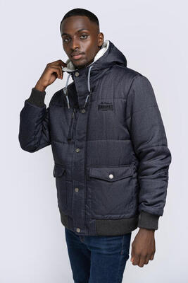 LONSDALE Herren Winterjacke mit Kapuze normale Passform FOX HILL