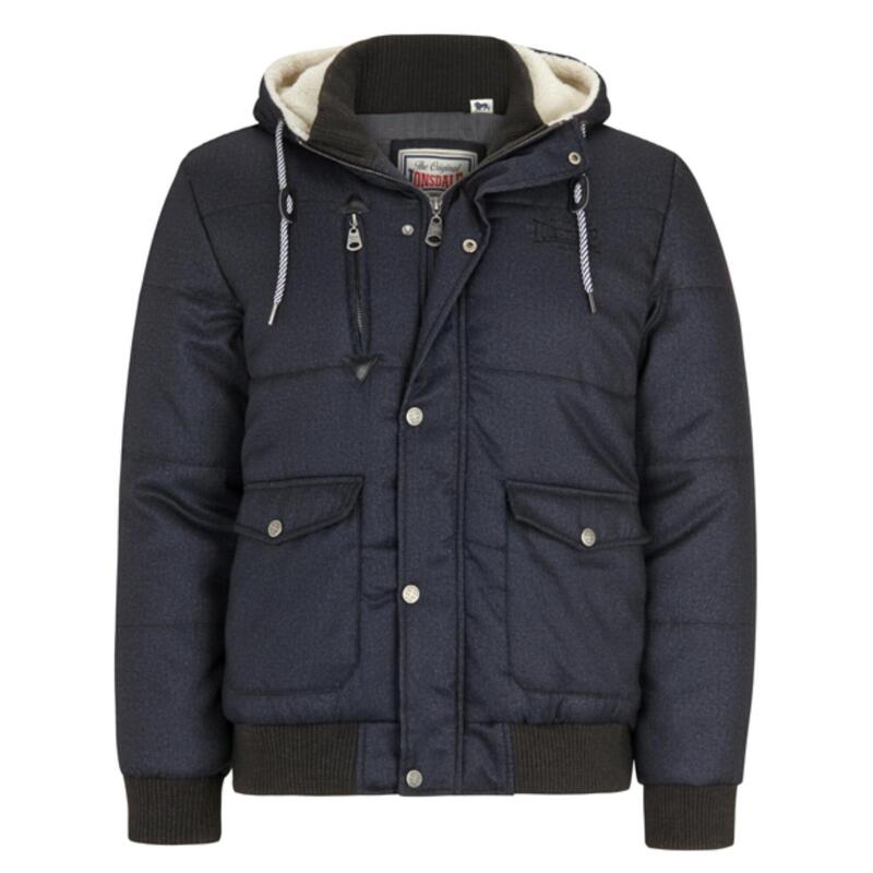 LONSDALE Herren Winterjacke mit Kapuze normale Passform FOX HILL