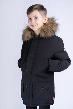 LONSDALE Jungen Winterjacke mit Kapuze KESWICK