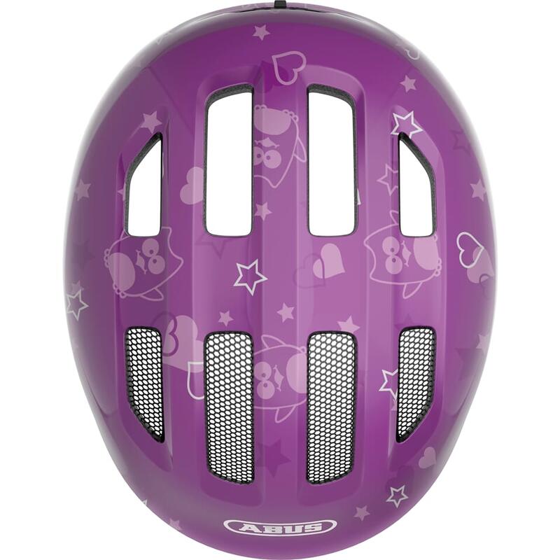 ABUS Casque de loisirs pour enfants "Smiley 3.0" purple star shiny