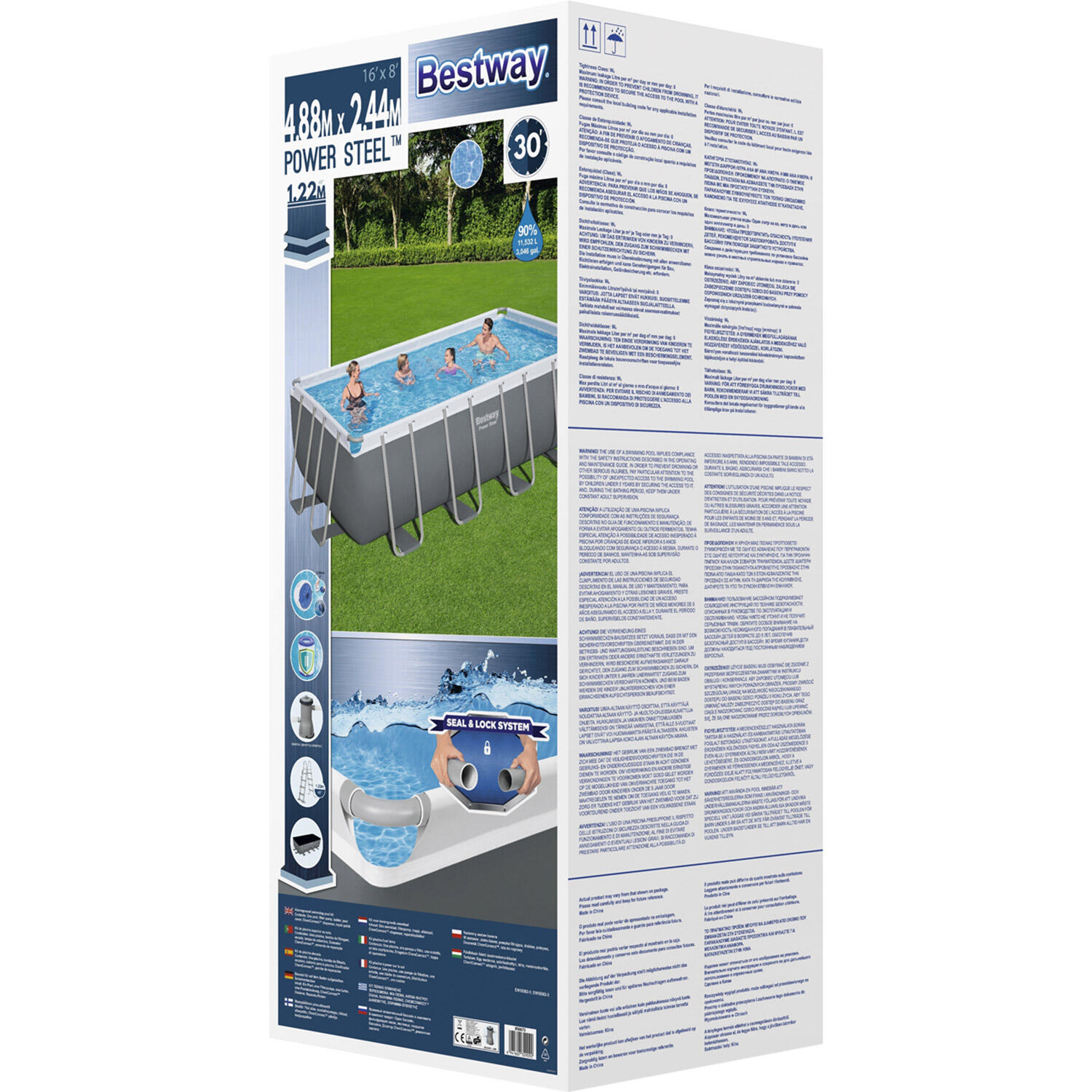 Piscine hors sol - Steel Pro gris 2/6