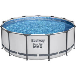 Bestway set de piscine Steel Pro Max 396 gris clair