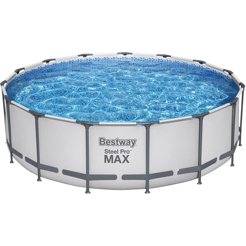 Bestway Schwimmbad-Set Steel Pro Max 457 hellgrau