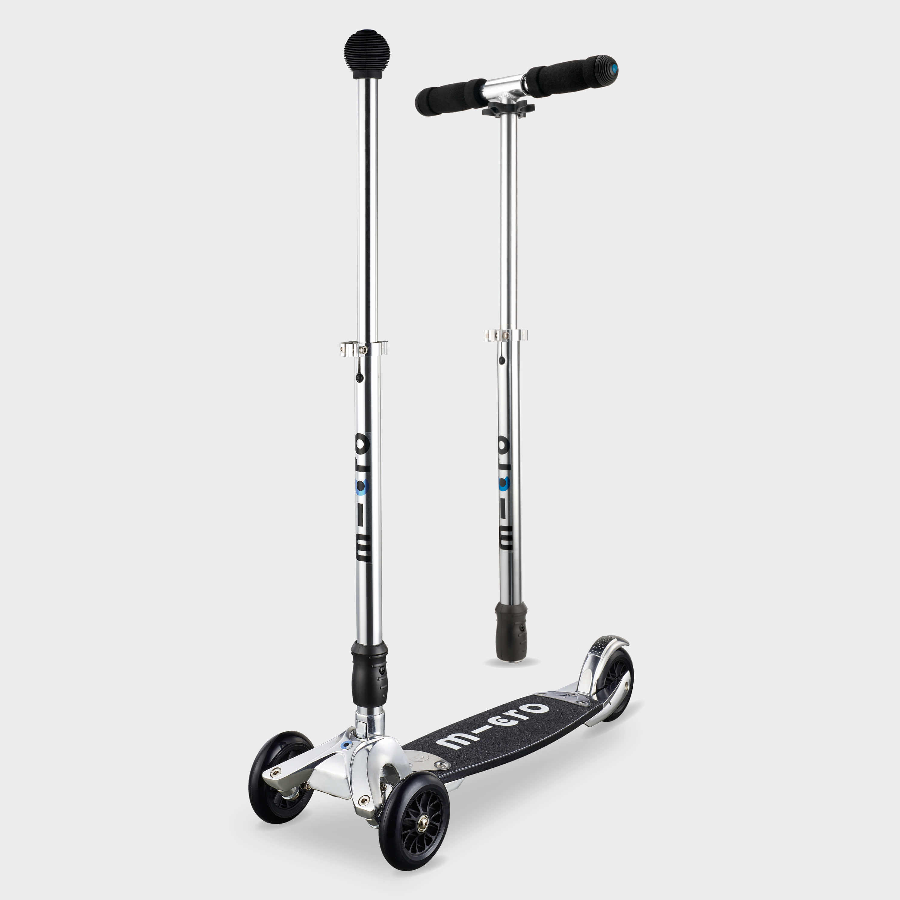 Adult 3 Wheel Scooter Original Kickboard 2in1 Micro Scooter Silver MICRO Decathlon