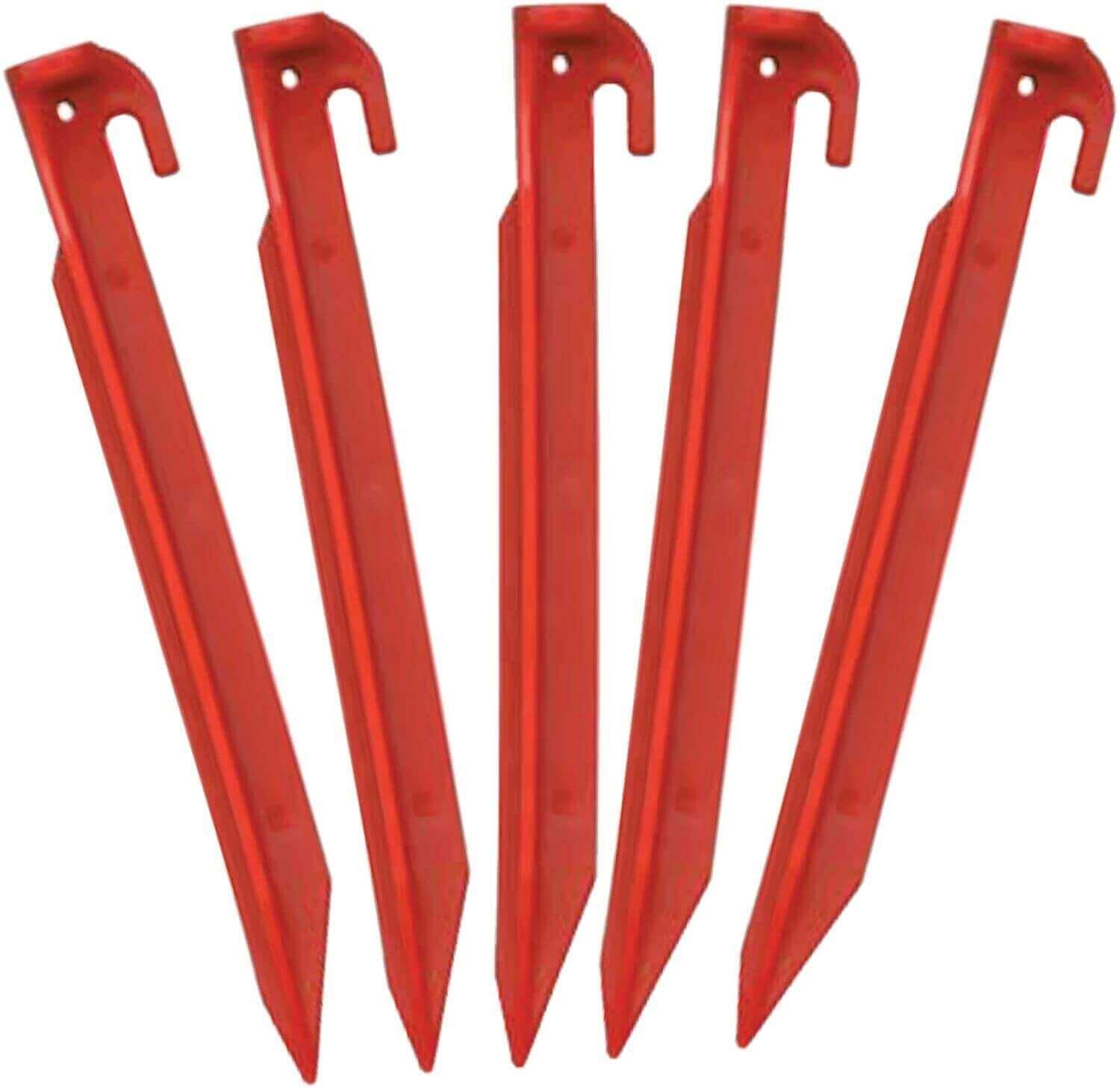 50 Stück Zeltheringe 15cm Gelb - Kunststoff Erdnägel Für Zelt, Plane & Strandmatte