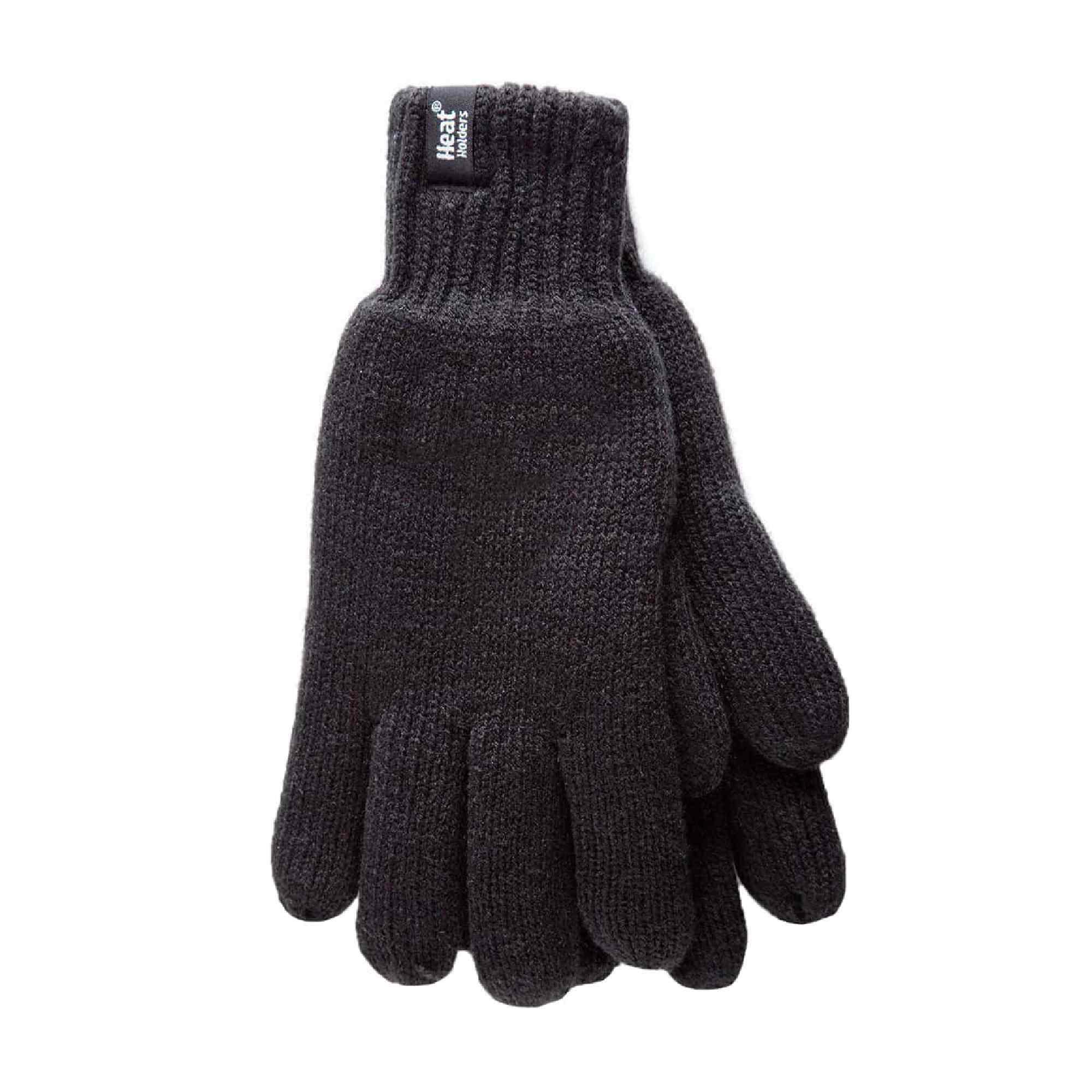 Mens Winter Warm Fleece Lined Thermal Gloves with Heatweaver Lining 1/4