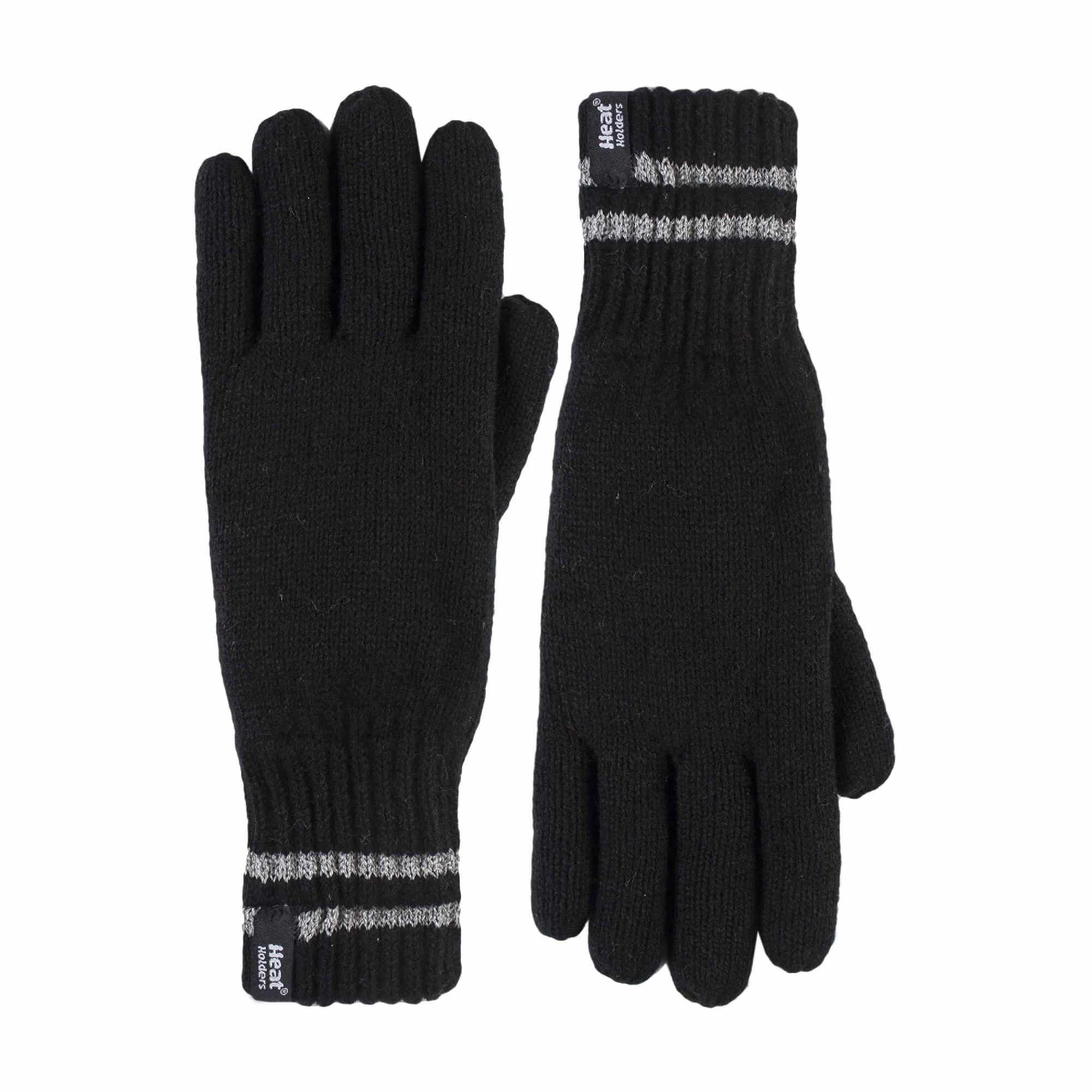 HEAT HOLDERS Mens Hi Vis Reflective Fleece Lined Thermal Winter Gloves