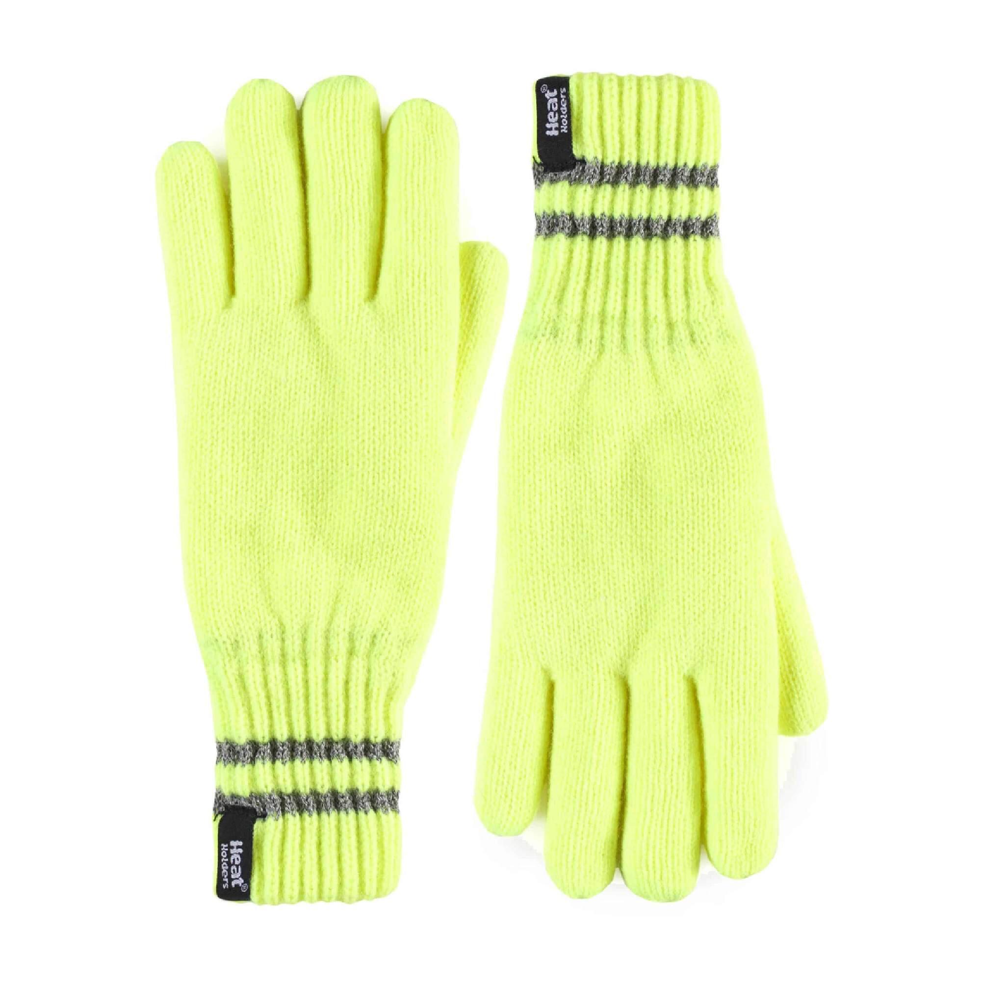 Mens Hi Vis Reflective Fleece Lined Thermal Winter Gloves 1/5