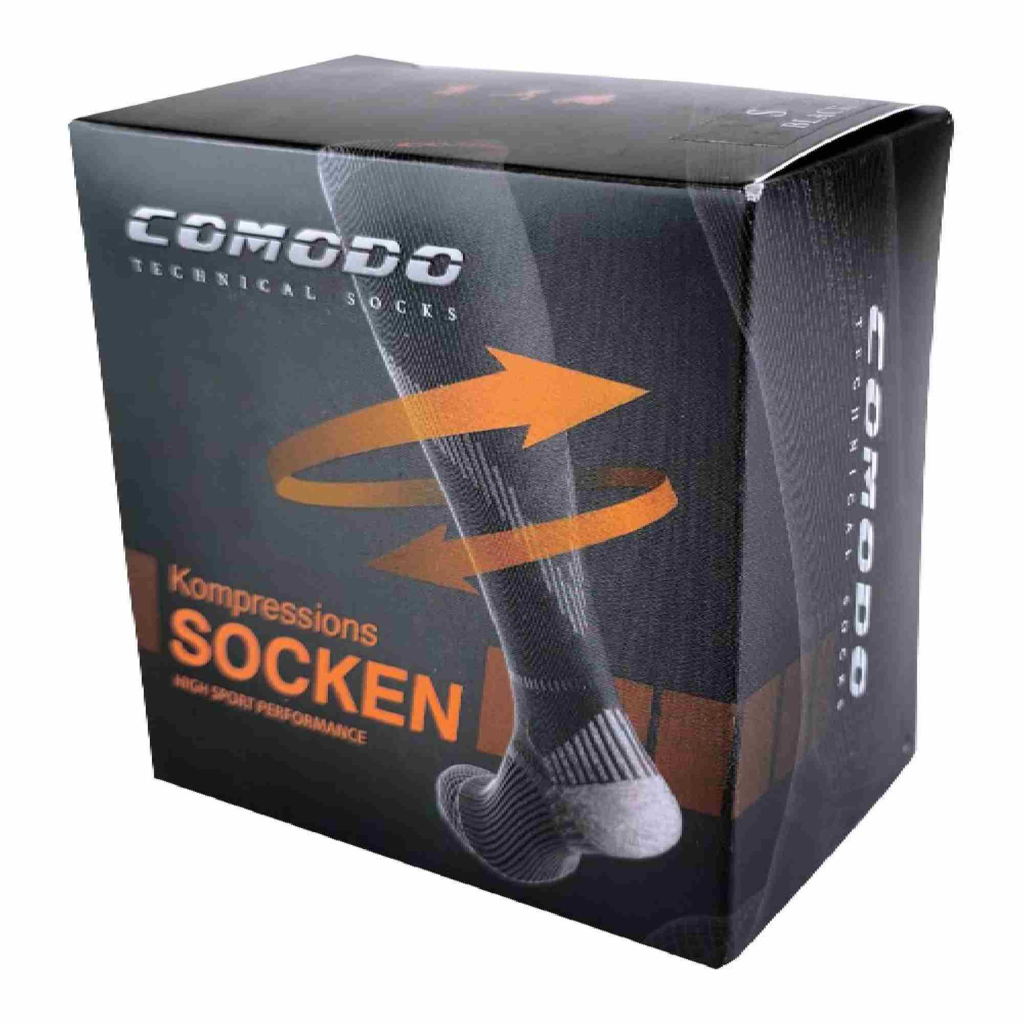 COMODO - Unisex Lange Laufsocken Kompression Sportsocken für Running/Joggen 2/4