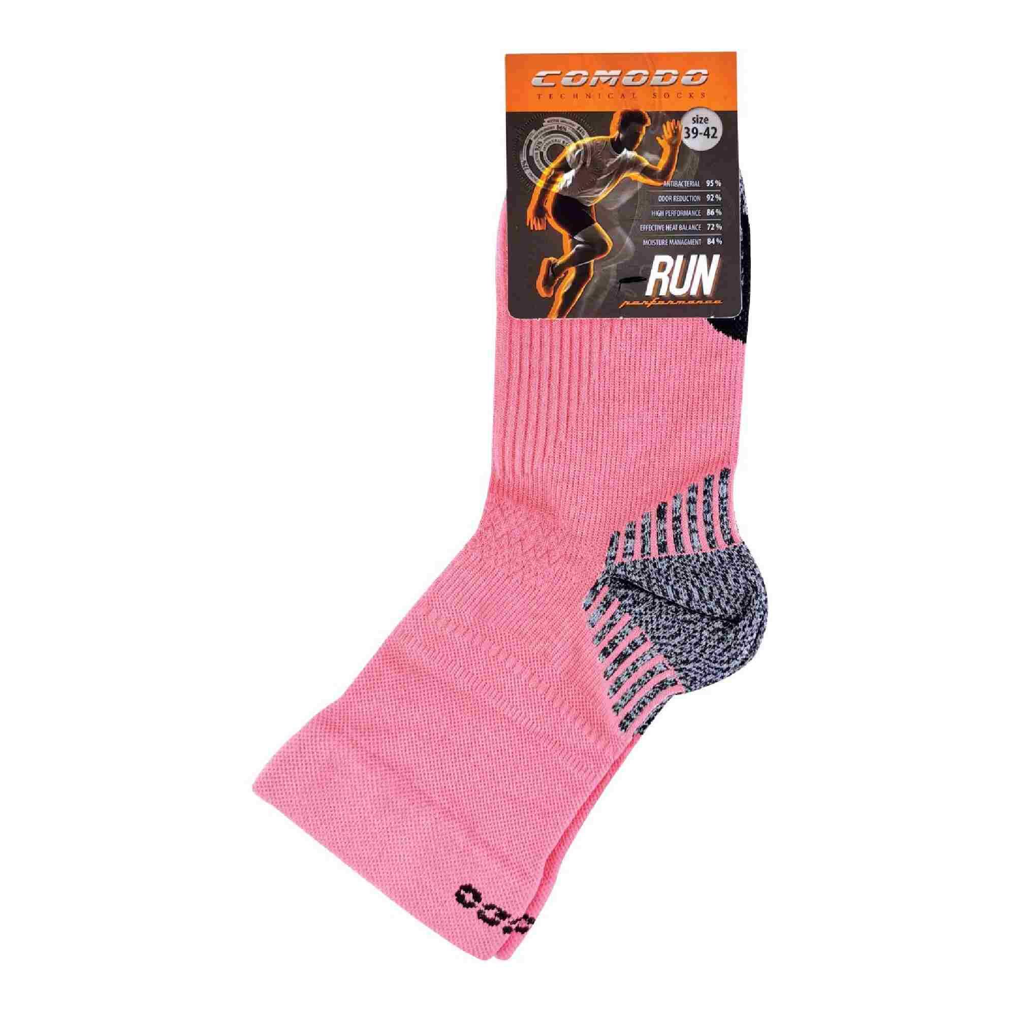 COMODO - Unisex Kompressionsstrümpfe Laufen in Neon Farbe Sportsocken für Joggen 2/4