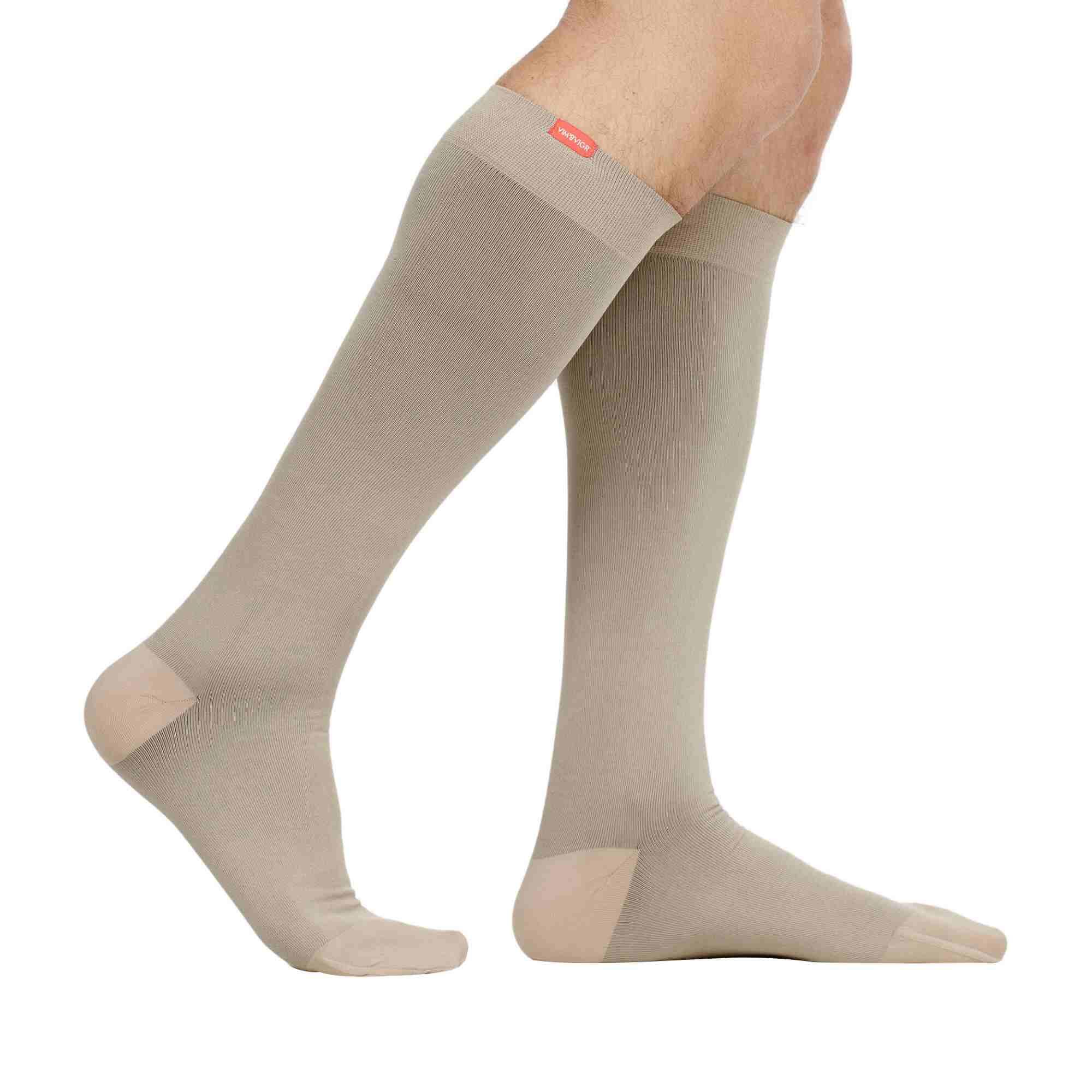 Moisture Wicking Nylon Graduated Compression Socks | 15-20 mmhg | Unisex 2/7