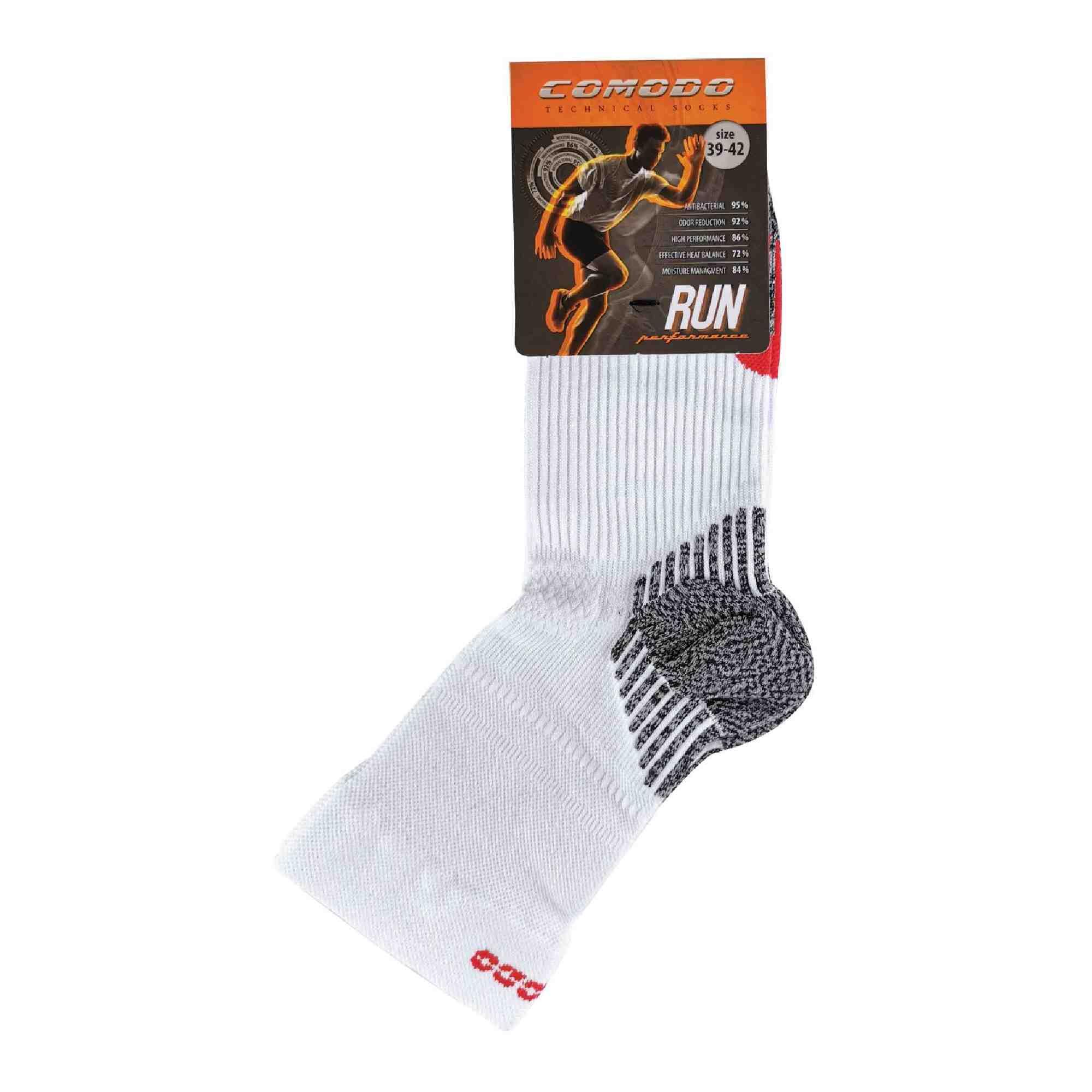 COMODO - Unisex Kompressionsstrümpfe Laufen in Neon Farbe Sportsocken für Joggen 2/4