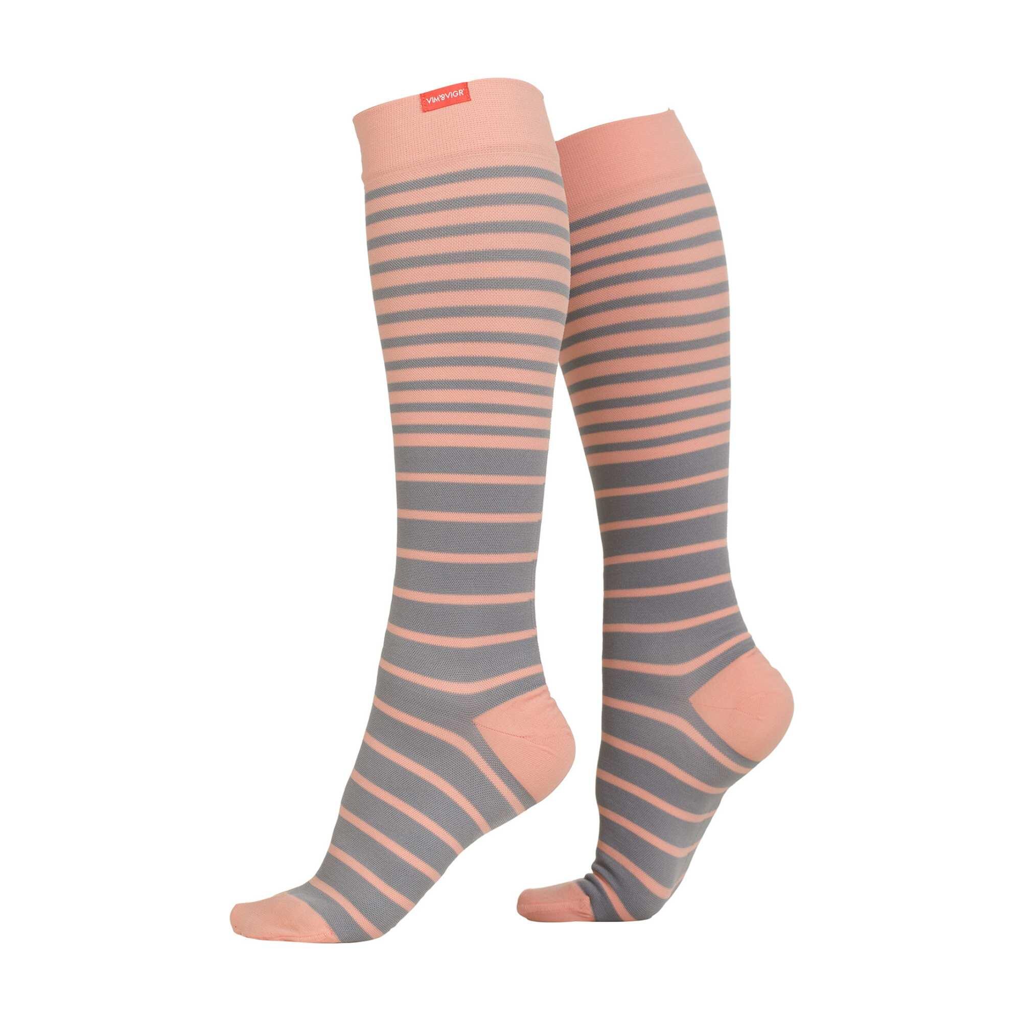 VIM & VIGR Nylon Graduated Compression Socks | 15-20 mmhg | Unisex