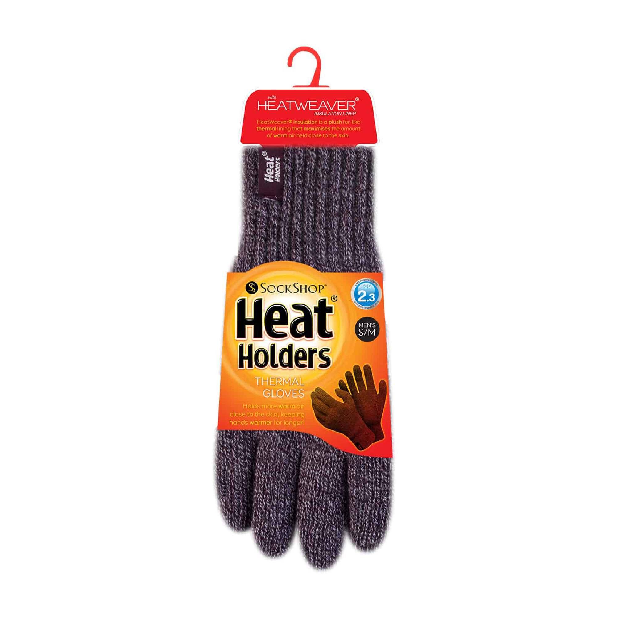 Heat Holders - Guanti lavorati a maglia isolati con pompon. 2/6