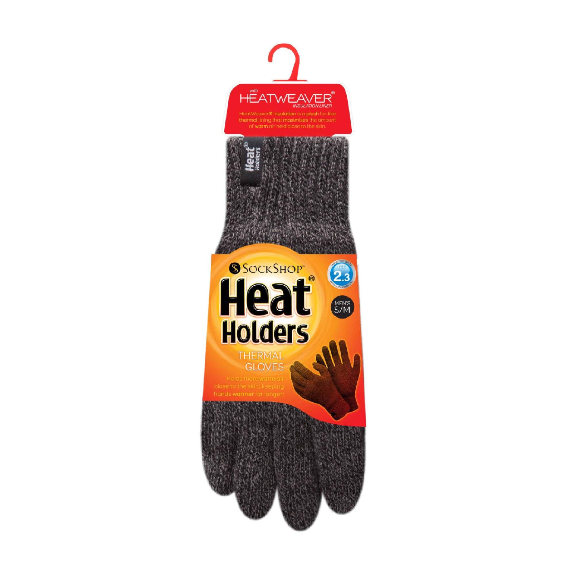 Mens Winter Warm Fleece Lined Thermal Gloves with Heatweaver Lining 2/4