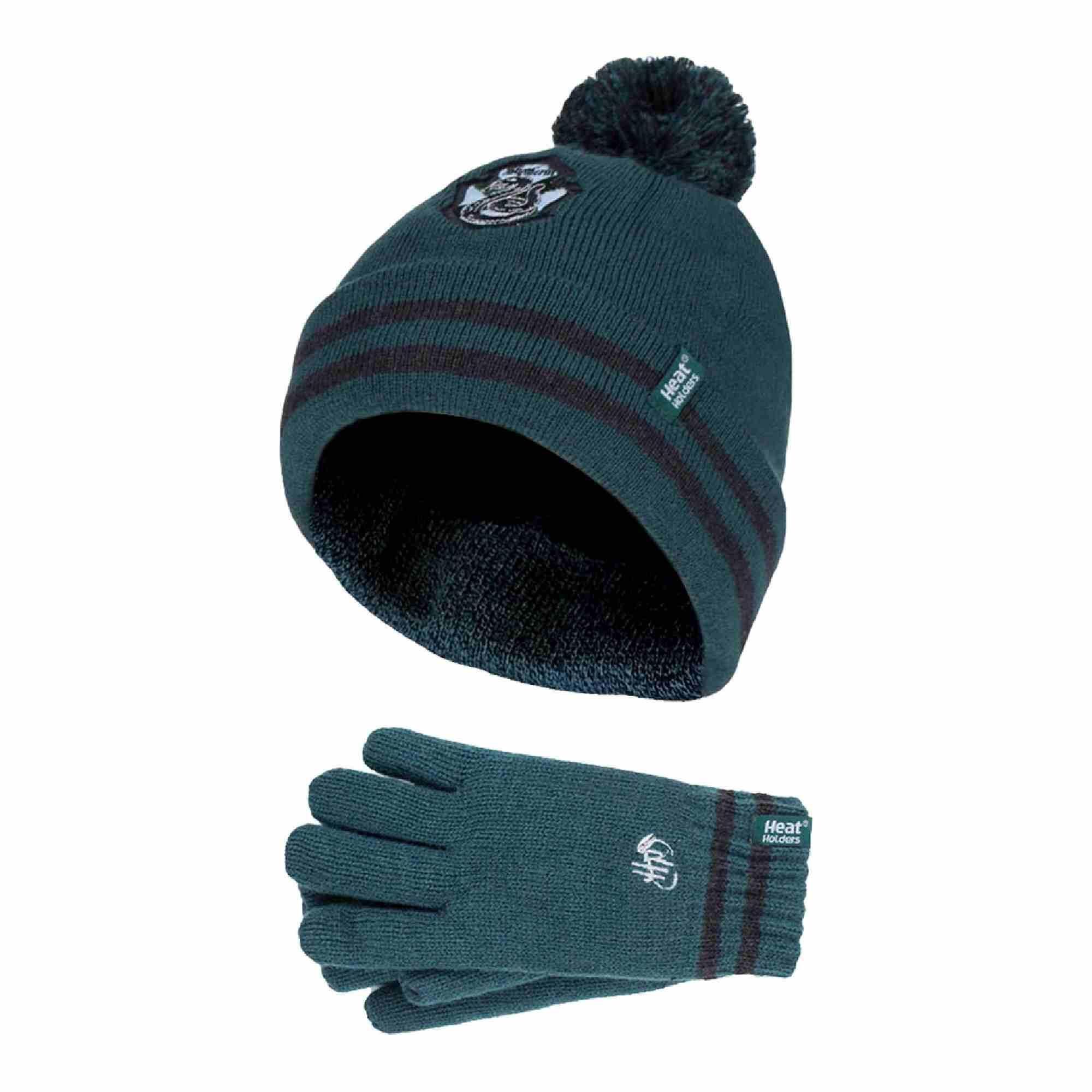 HEAT HOLDERS Kids Childrens Harry Potter Hat & Gloves Set for Winter