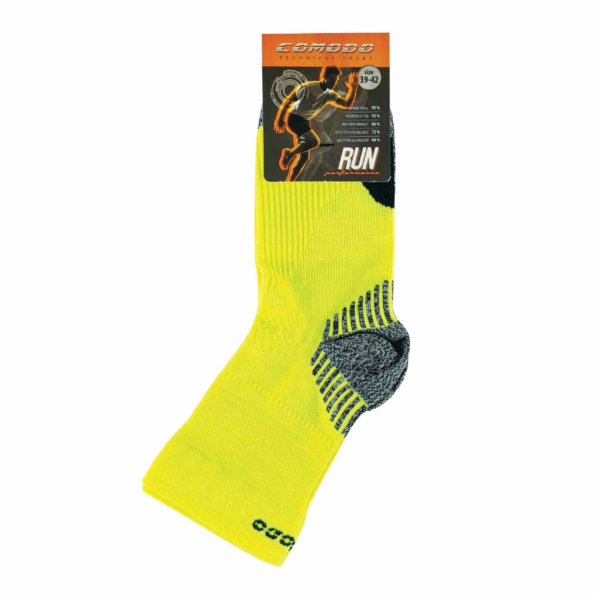 COMODO Compression Socks Unisex Microfibre YELLOW 2/4