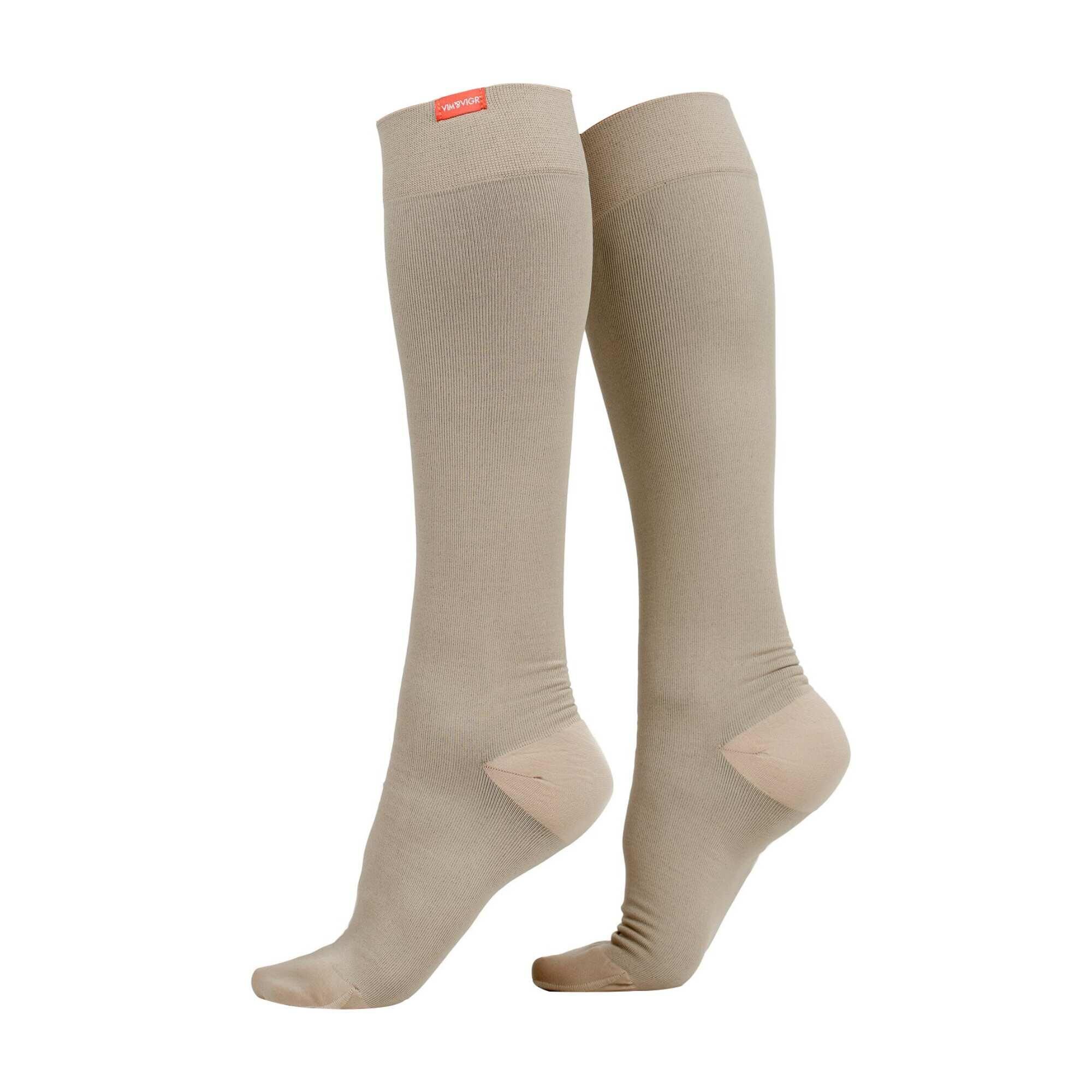 VIM & VIGR Moisture Wicking Nylon Graduated Compression Socks | 15-20 mmhg | Unisex