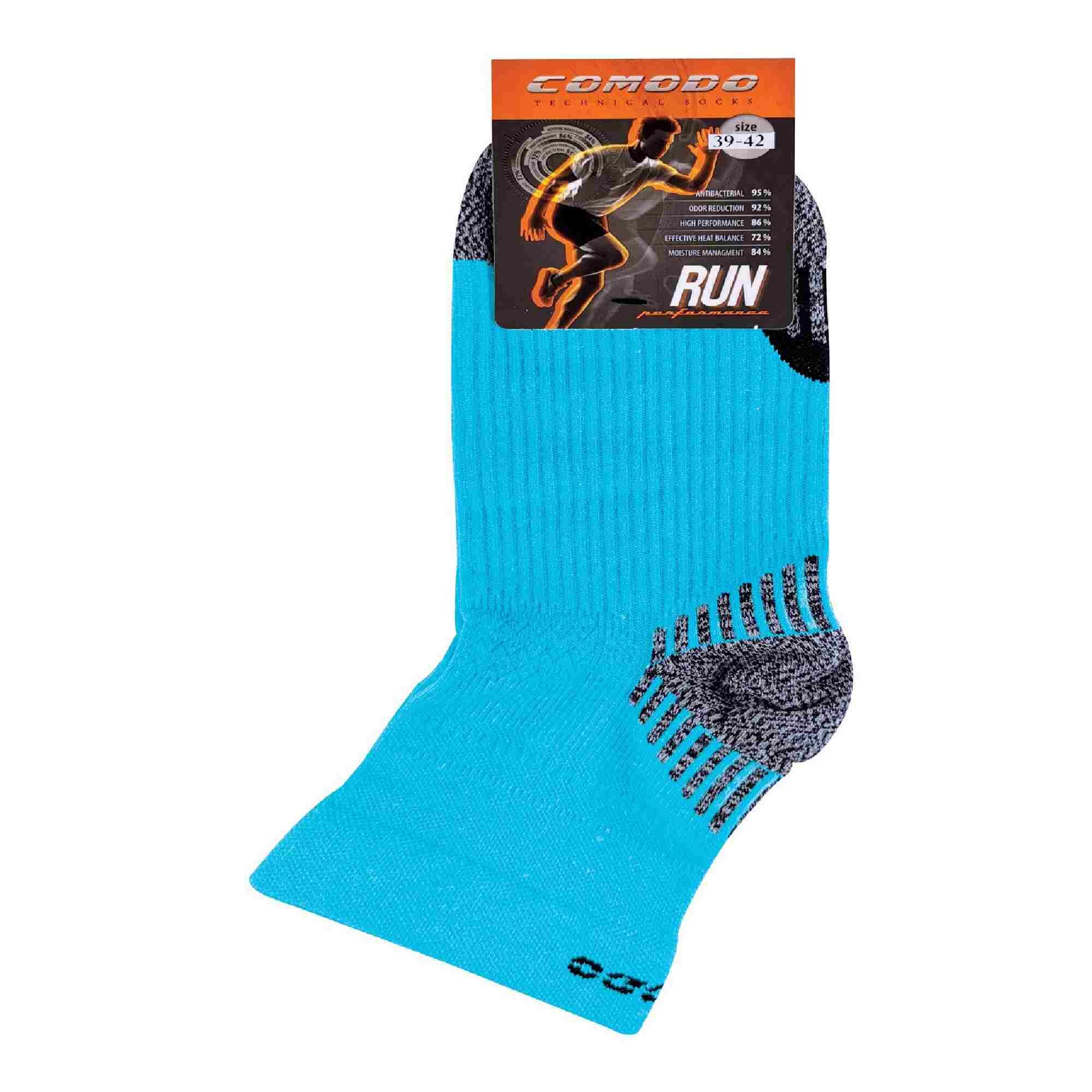 COMODO - Unisex Kompressionsstrümpfe Laufen in Neon Farbe Sportsocken für Joggen 2/4