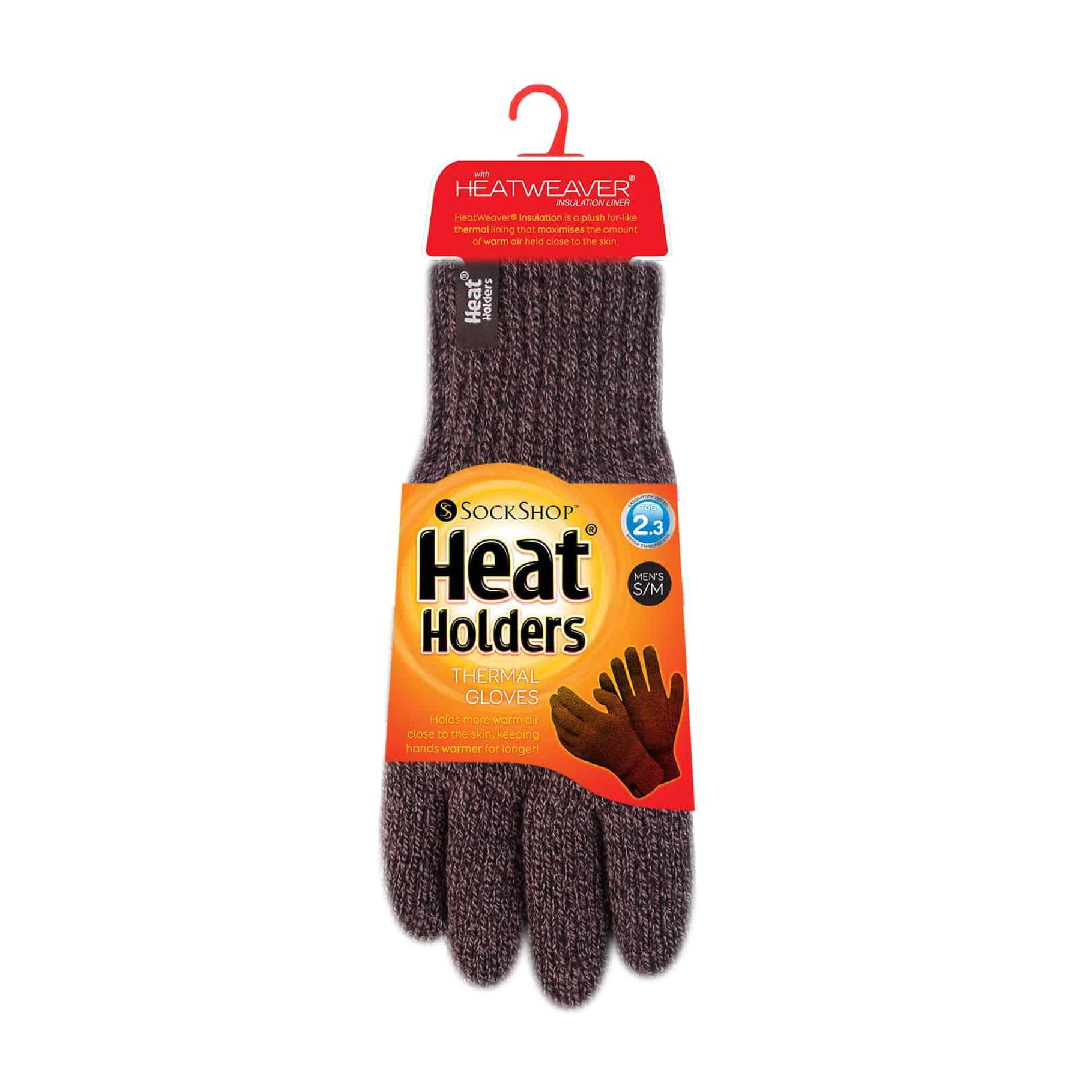 Mens Winter Warm Fleece Lined Thermal Gloves with Heatweaver Lining 2/4