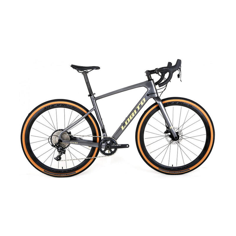 BICICLETA DE GRAVEL DE CARBONO LOBITO GV10 GRIS