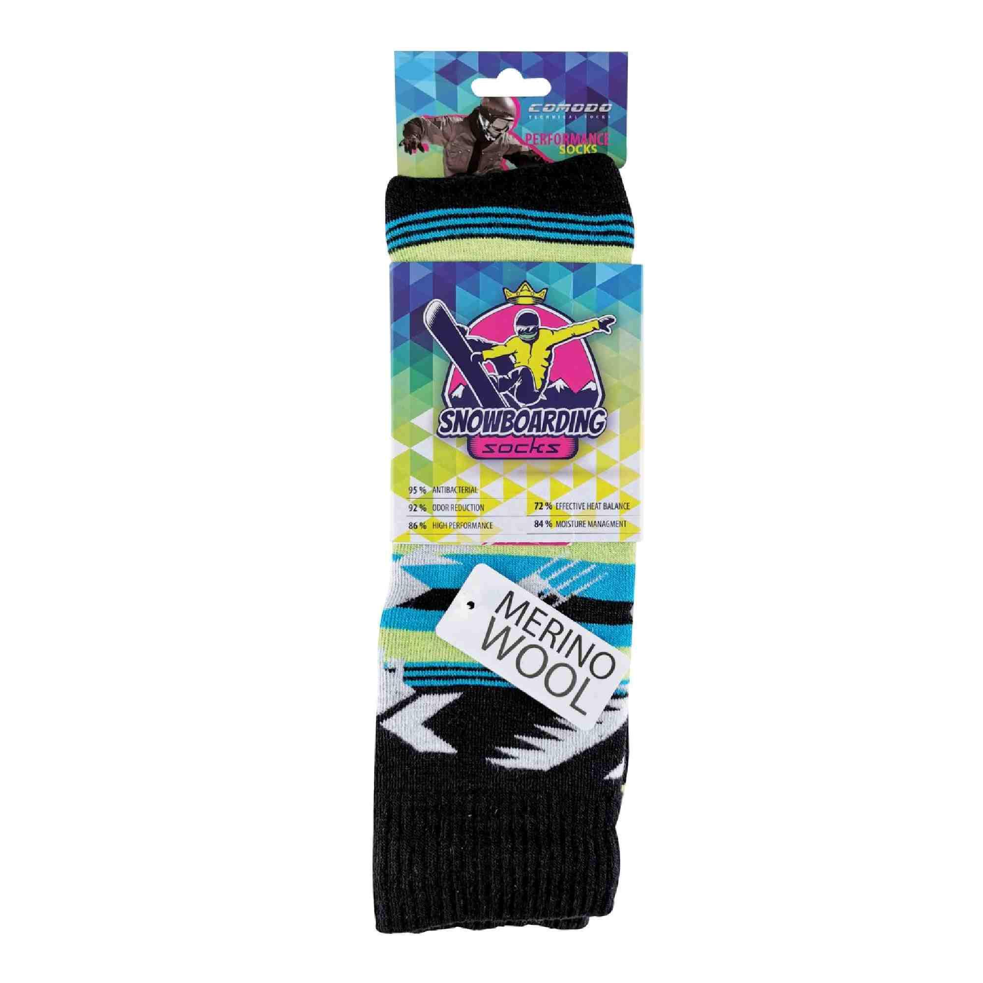 Knee High Long Outdoor Sport Technical Snowboard Socks | Mens & Ladies 2/3