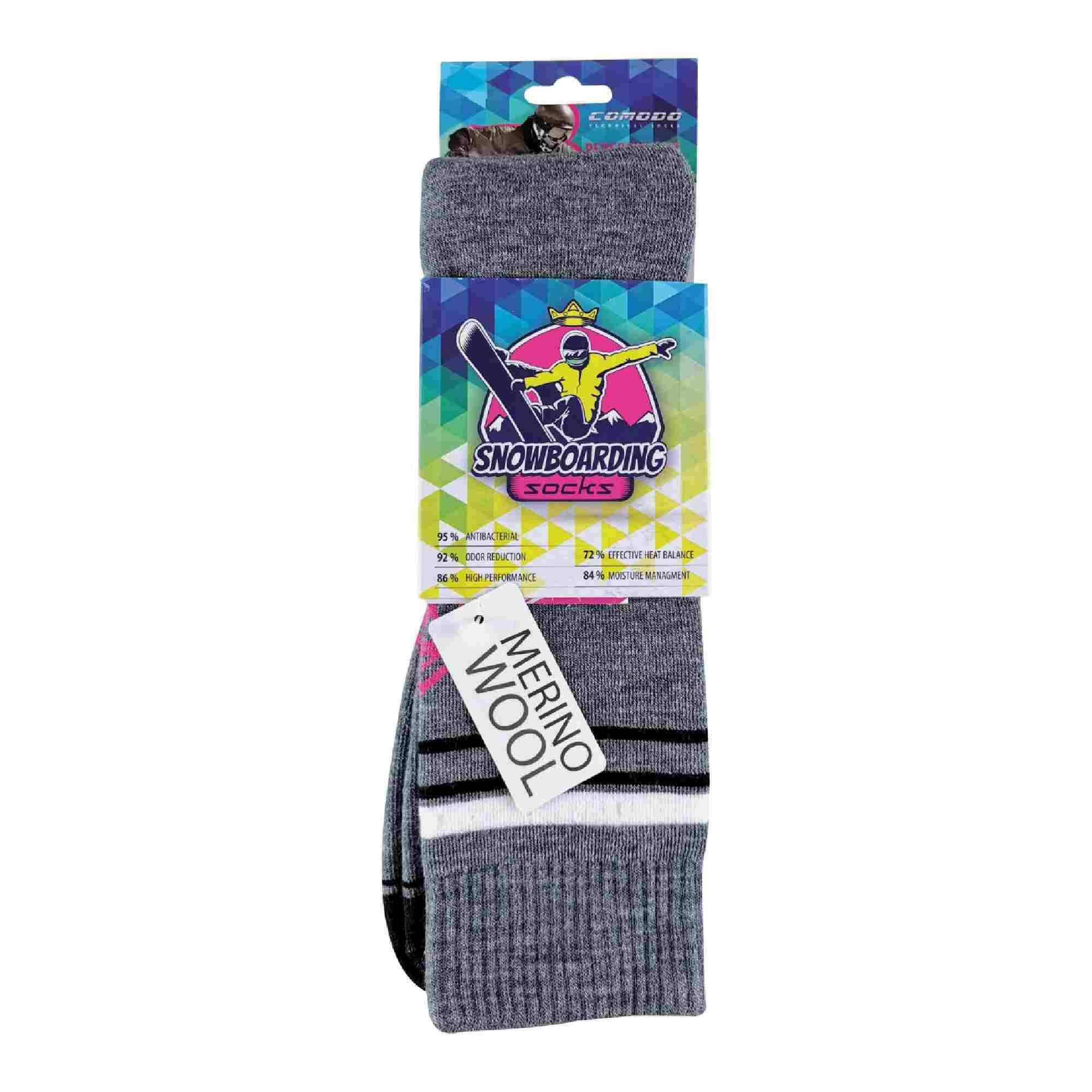 Knee High Long Outdoor Sport Technical Snowboard Socks | Mens & Ladies 2/3