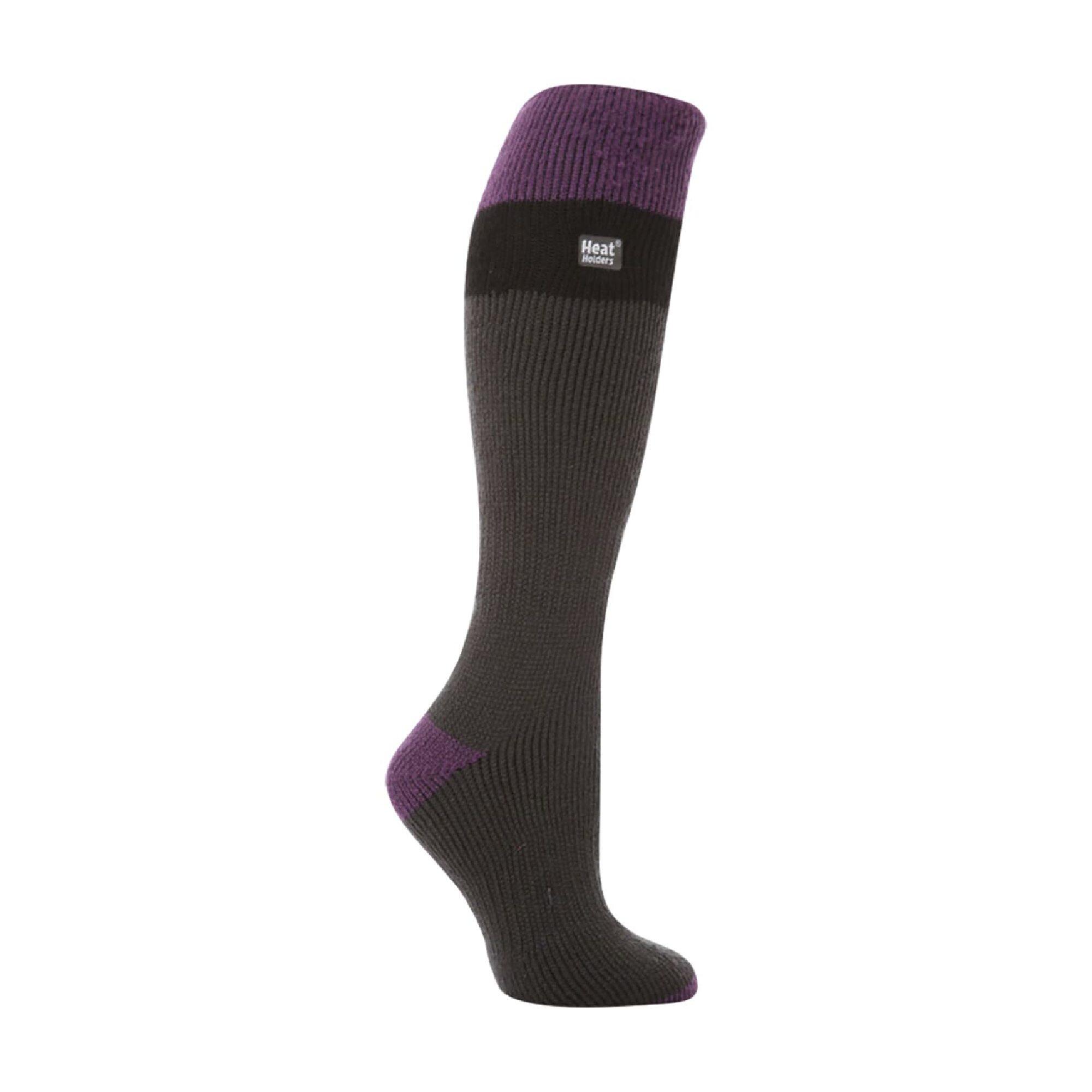 Ladies Thermal Extra Long 2.3 TOG Winter Knee High Ski Socks 1/7
