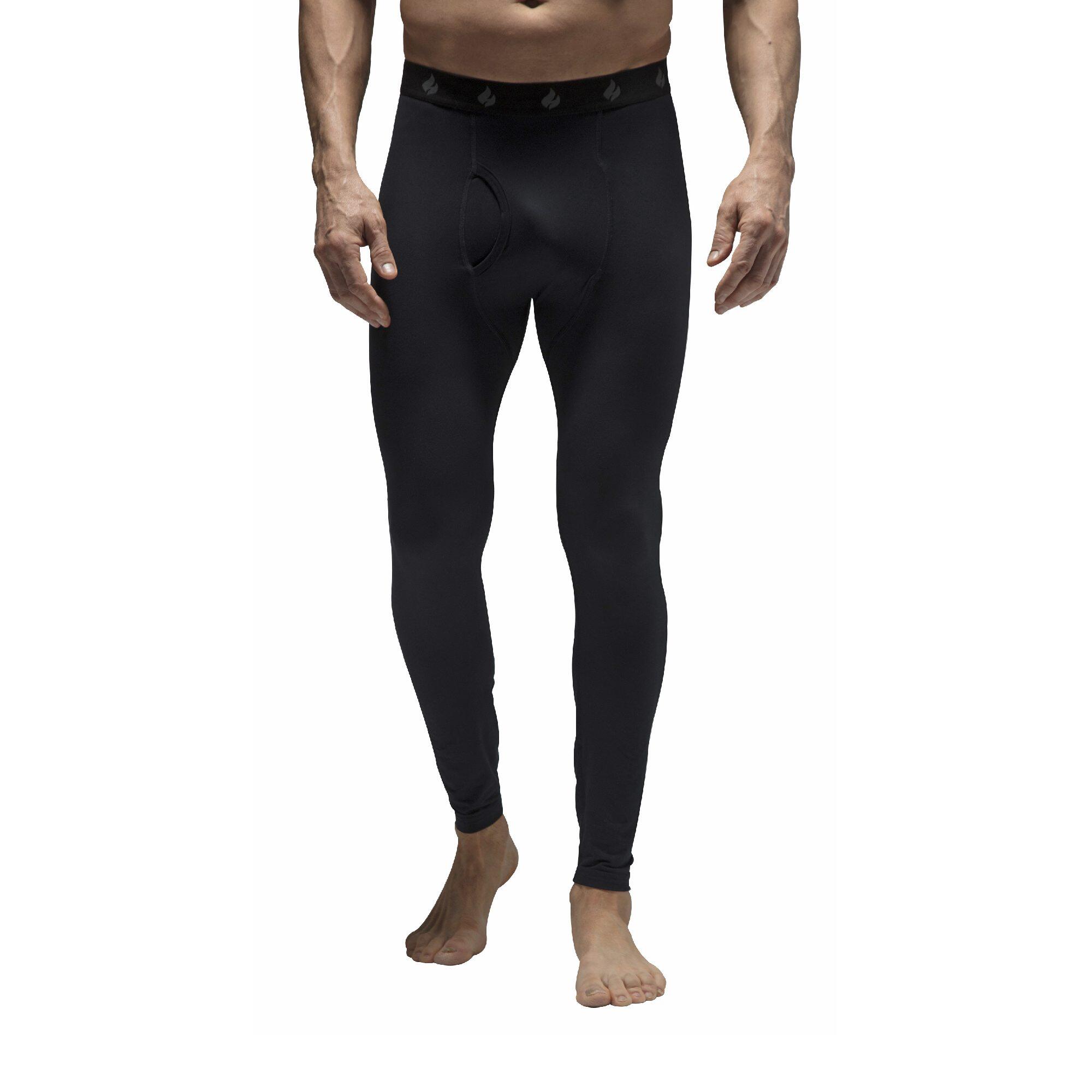 Mens Fleece Lined Long John Thermal Bottoms | Ultra Lightweight 1/5