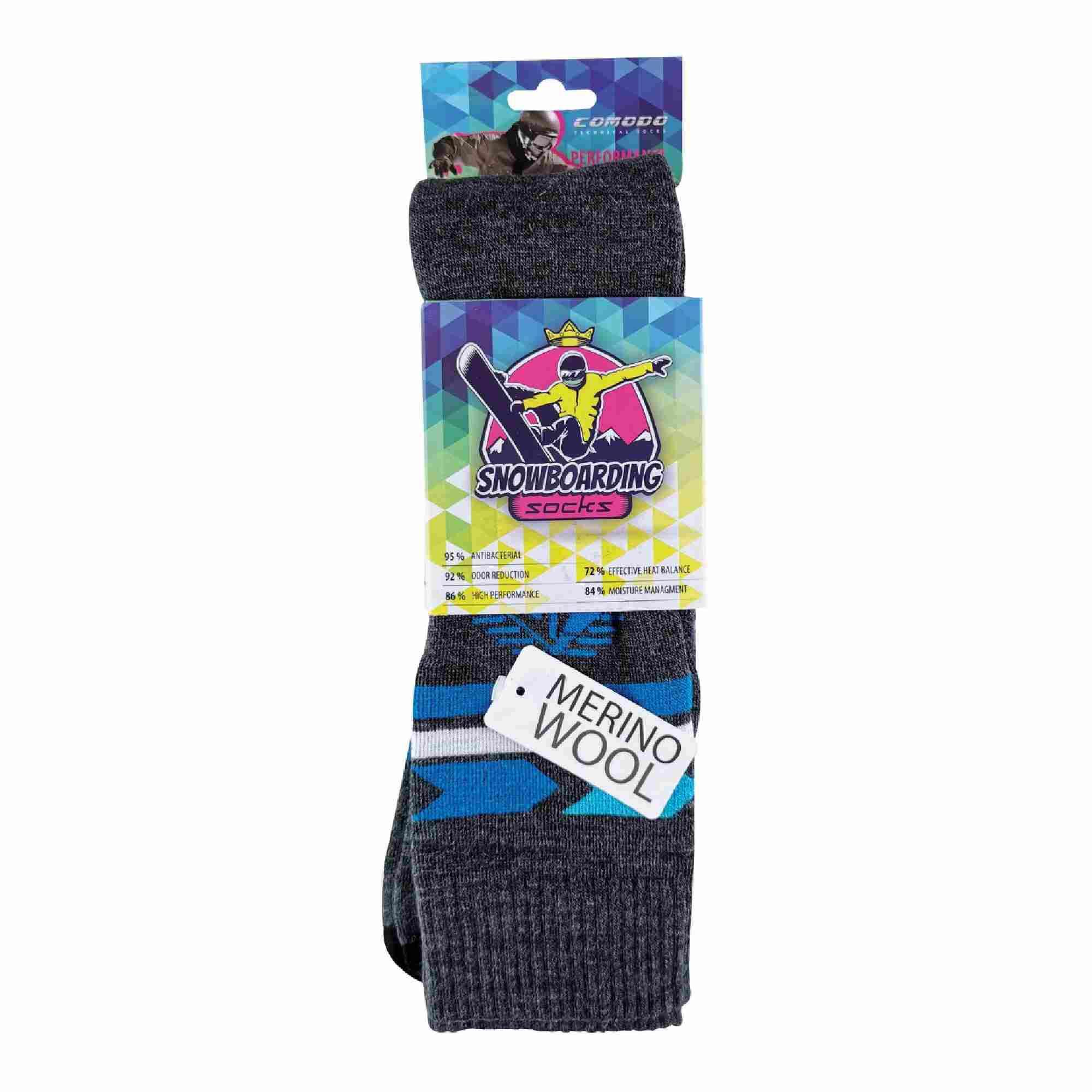 Knee High Long Outdoor Sport Technical Snowboard Socks | Mens & Ladies 2/3