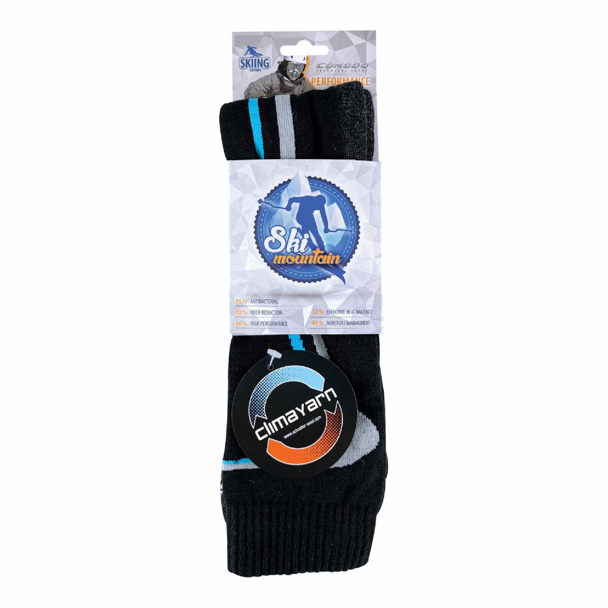 Merino Wool Ski Socks | Snow Sports Climacontrol Knee High Socks | Mens & Ladies 2/3