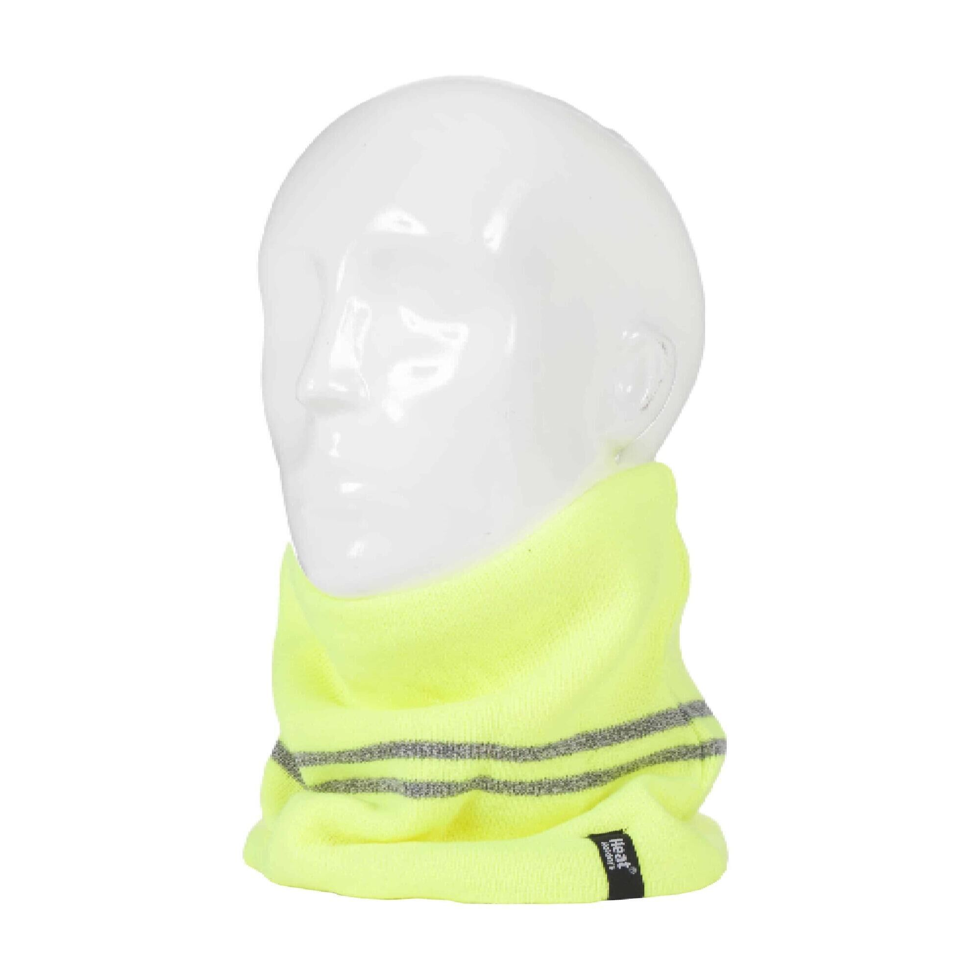 HEAT HOLDERS Mens Hi Vis Reflective Fleece Lined Thermal Winter Neck Warmer