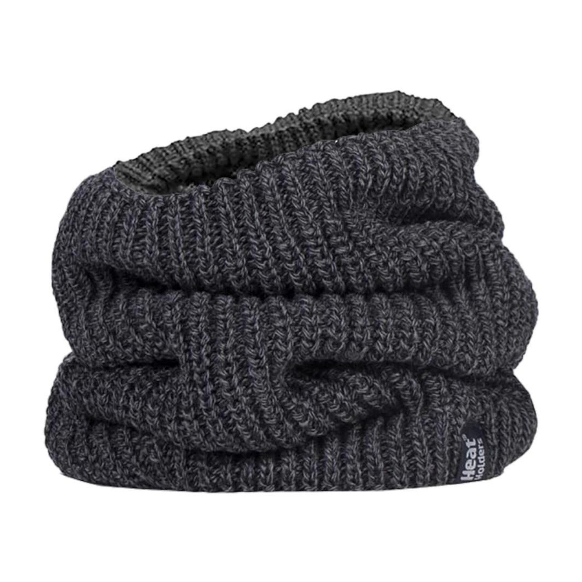 HEAT HOLDERS Mens Fleece Lined Chunky Knit Thermal Neck Warmer