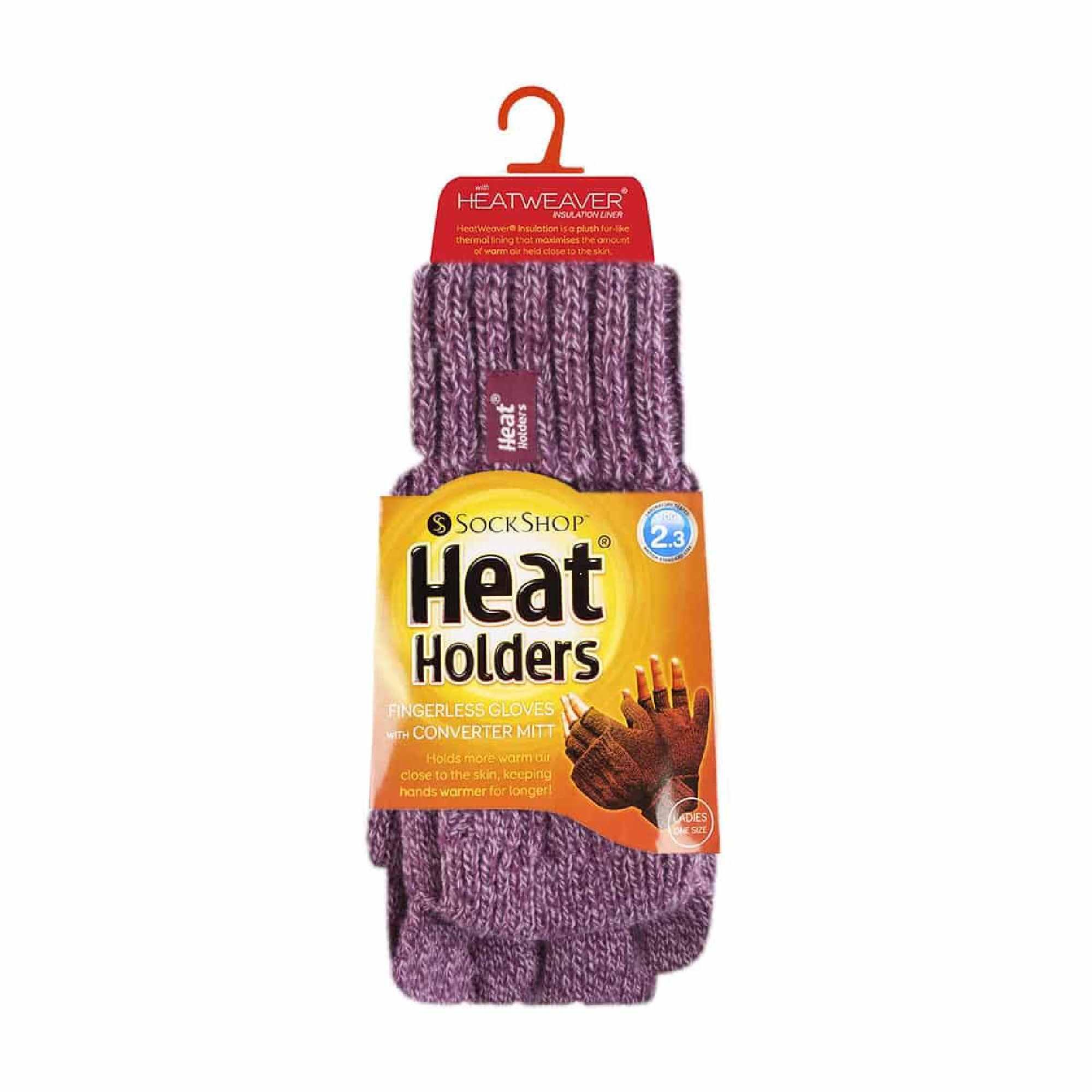 Heat Holders - Guanti Convertibili Donna Senza Dita con Pompon 2/6