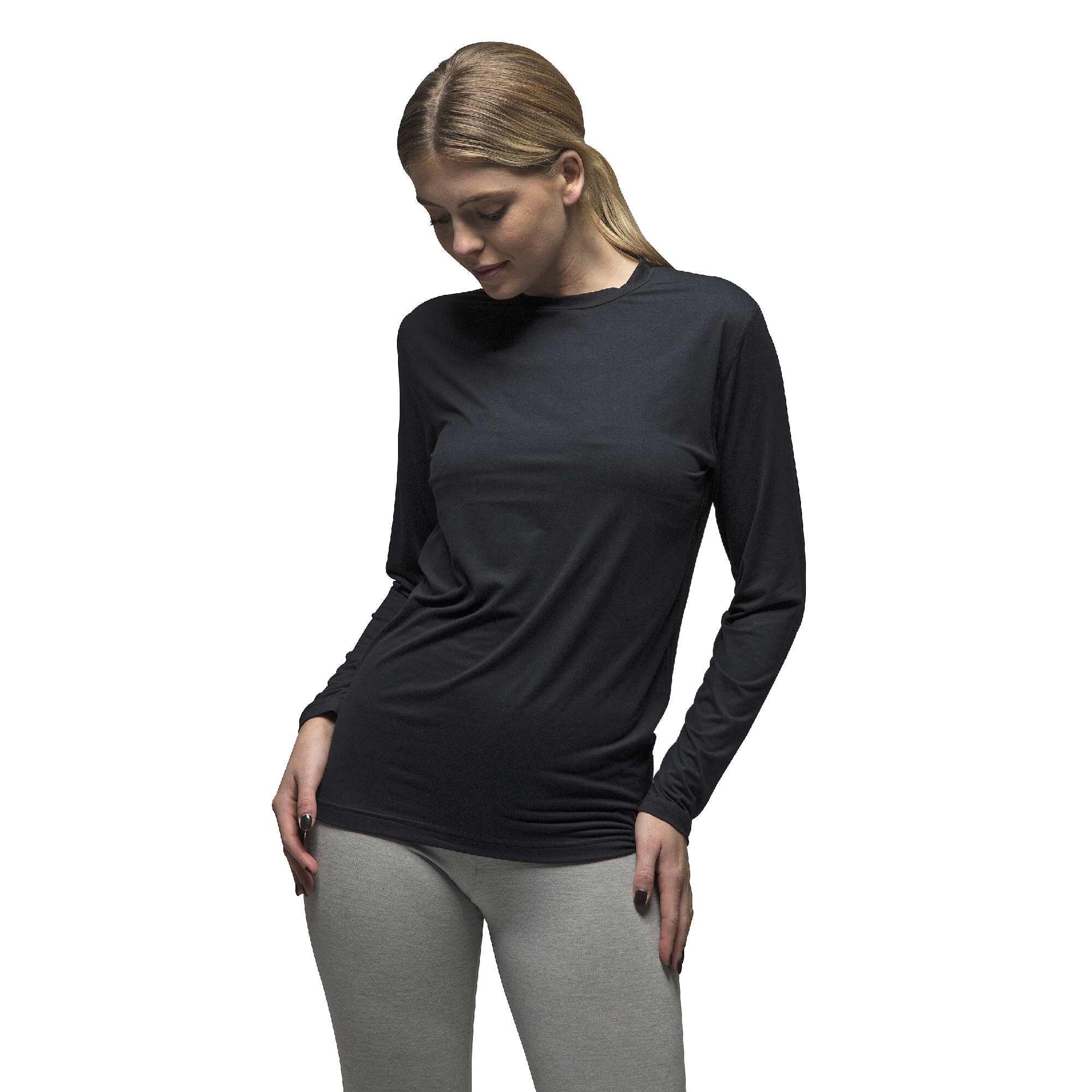Women's Basic Long Sleeve Thermal Tops Lightweight T-Shirts Slim