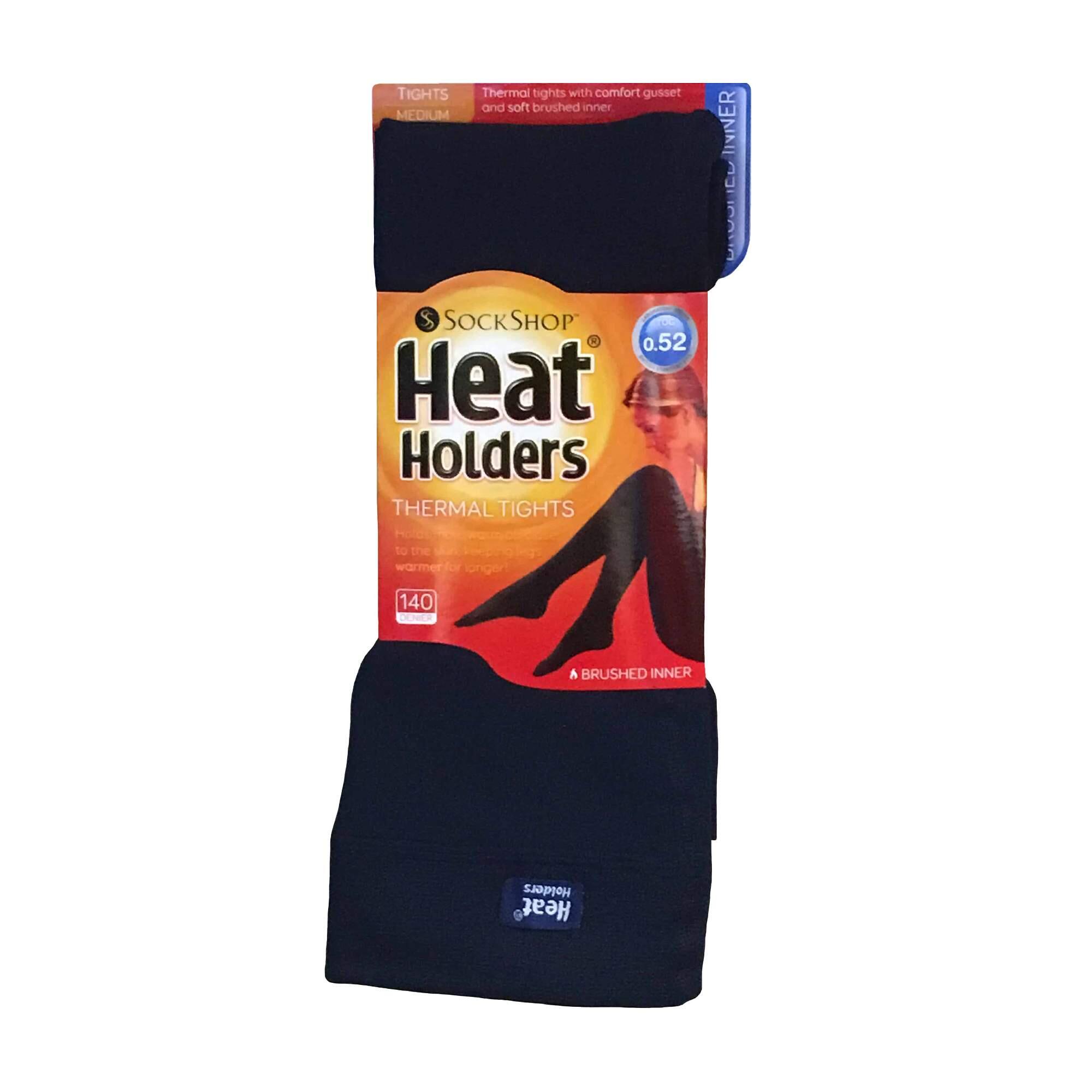 Ladies Thick Fleece Lined Thermal Tights 2/4