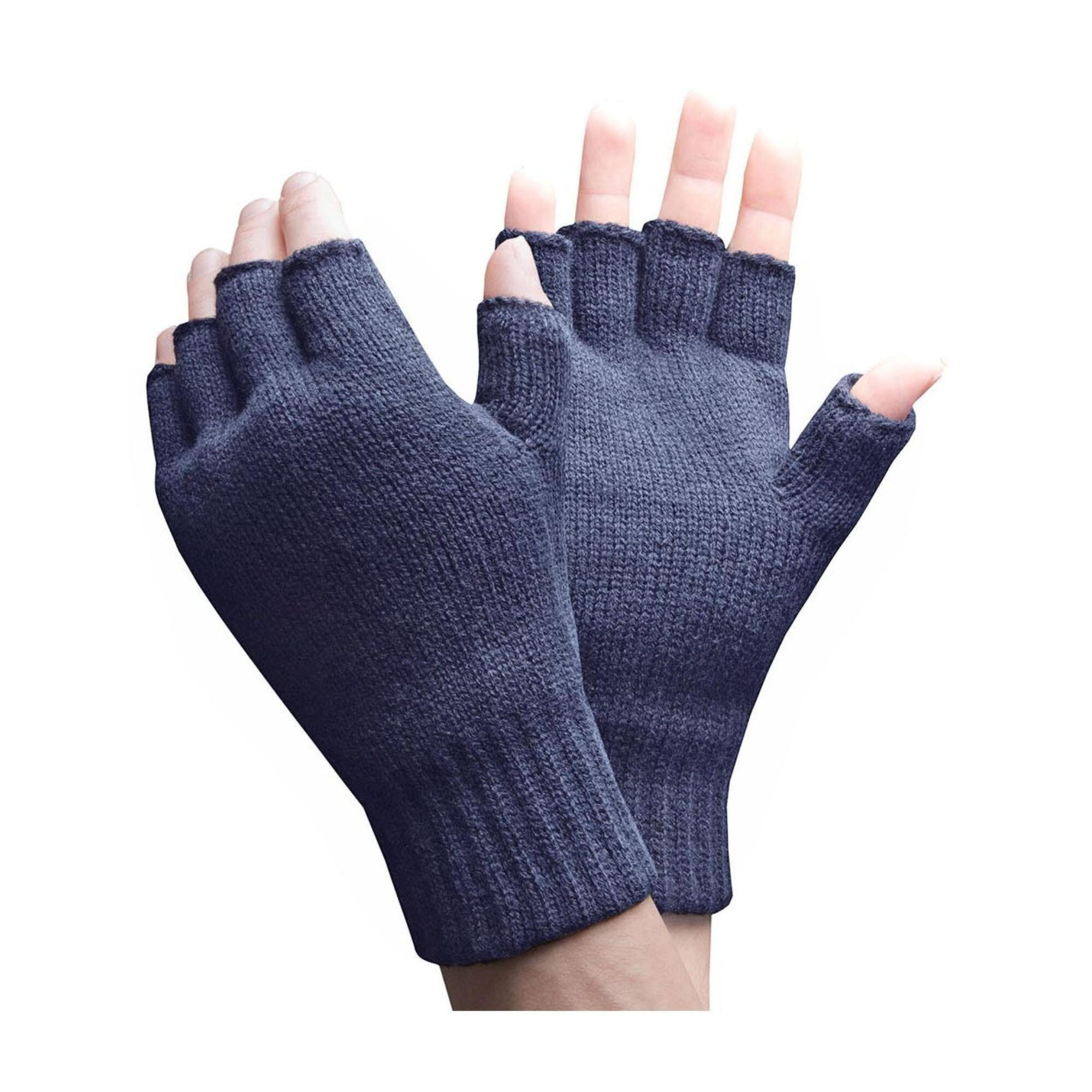 HEAT HOLDERS Mens Winter Warm 3.2 TOG Fleece Lined Fingerless Gloves