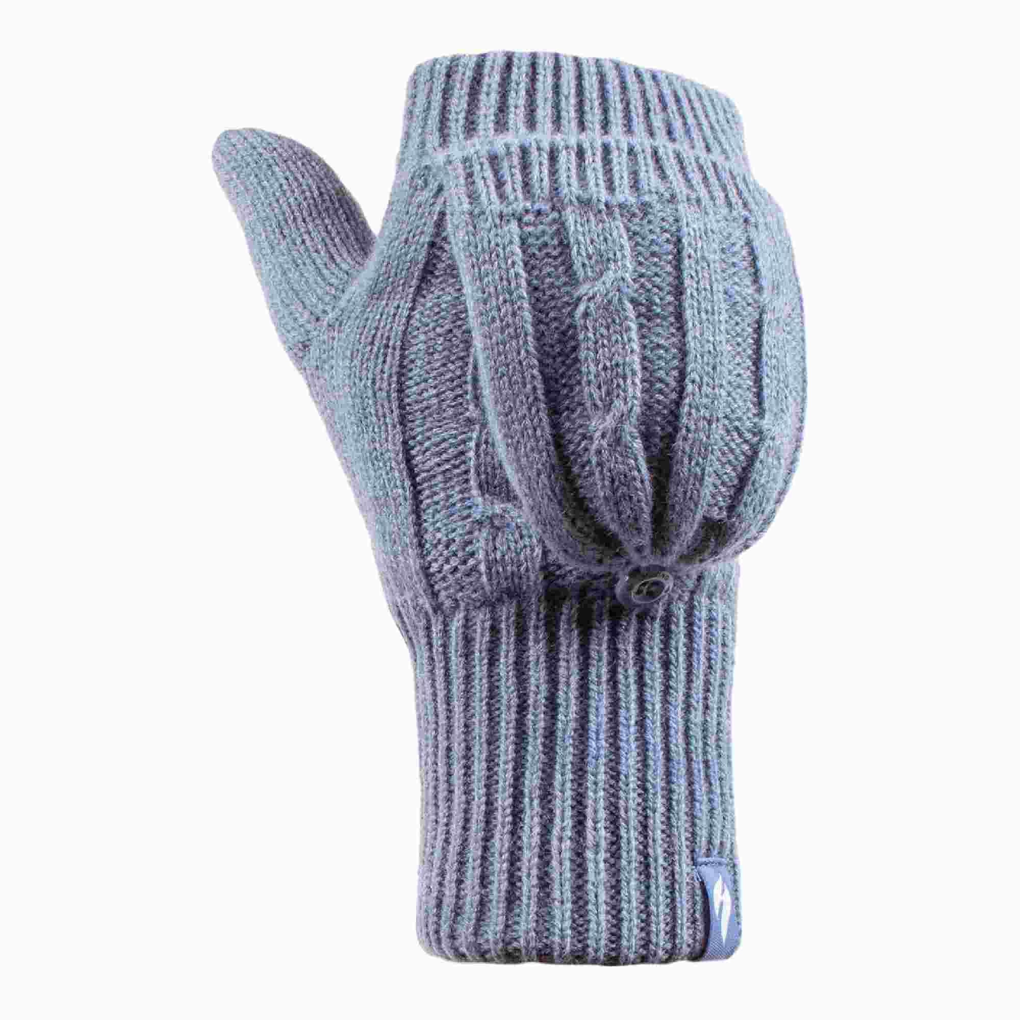 HEAT HOLDERS Ladies Cable Knit Winter 2.3 TOG Thermal Fingerless Converter Gloves