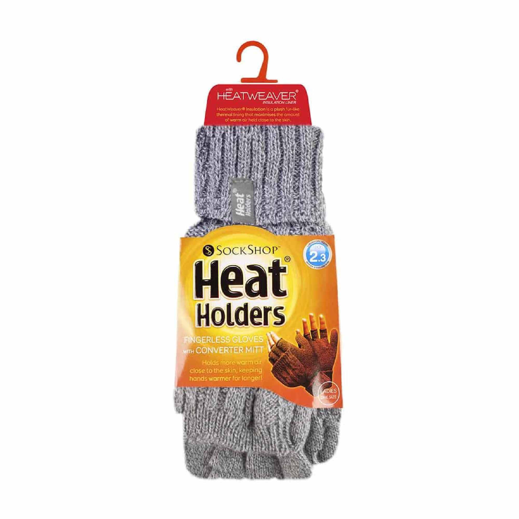 Heat Holders - Guanti Convertibili Donna Senza Dita con Pompon 2/6