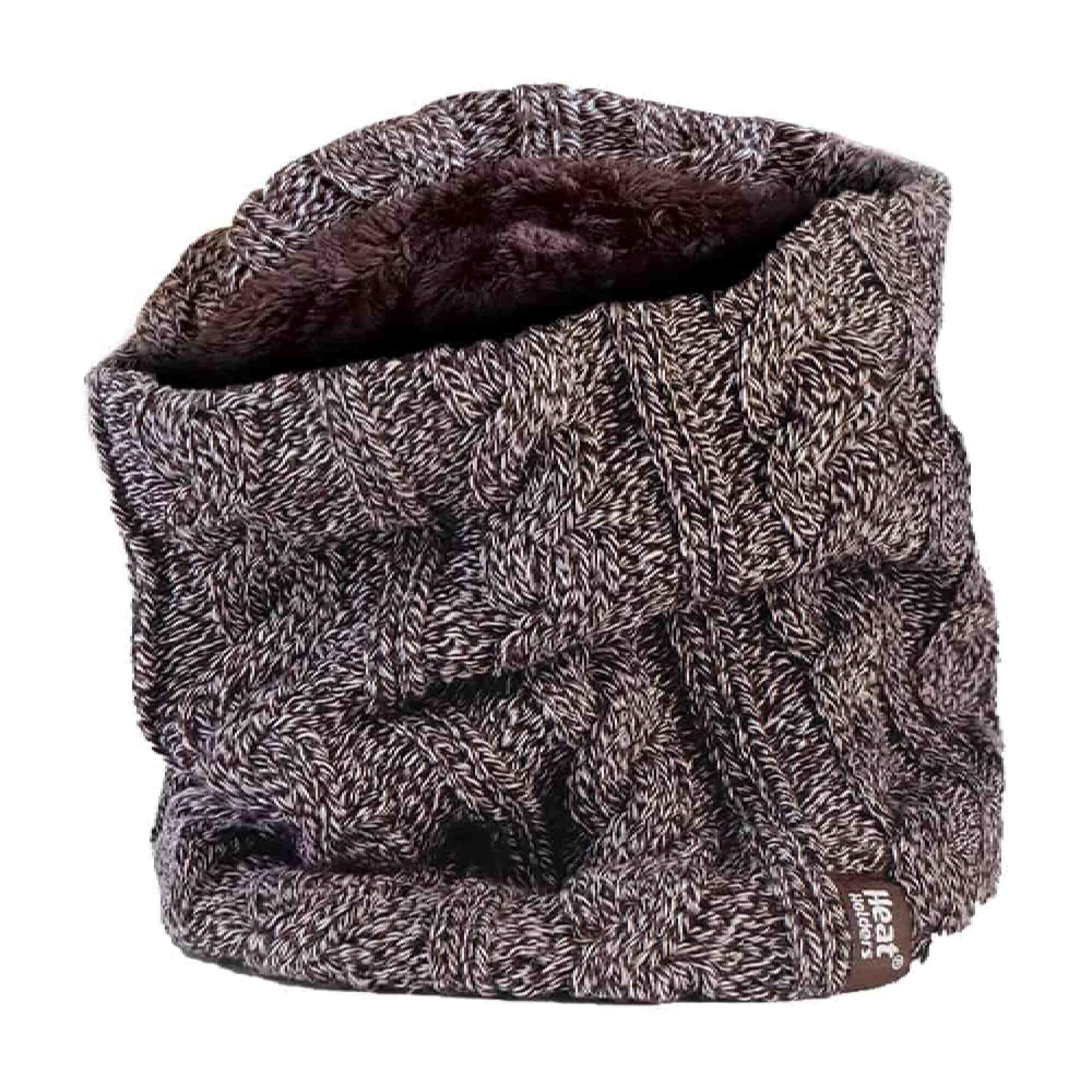 HEAT HOLDERS Ladies Thick Cable Knit Fleece Lined Thermal Neck Warmer