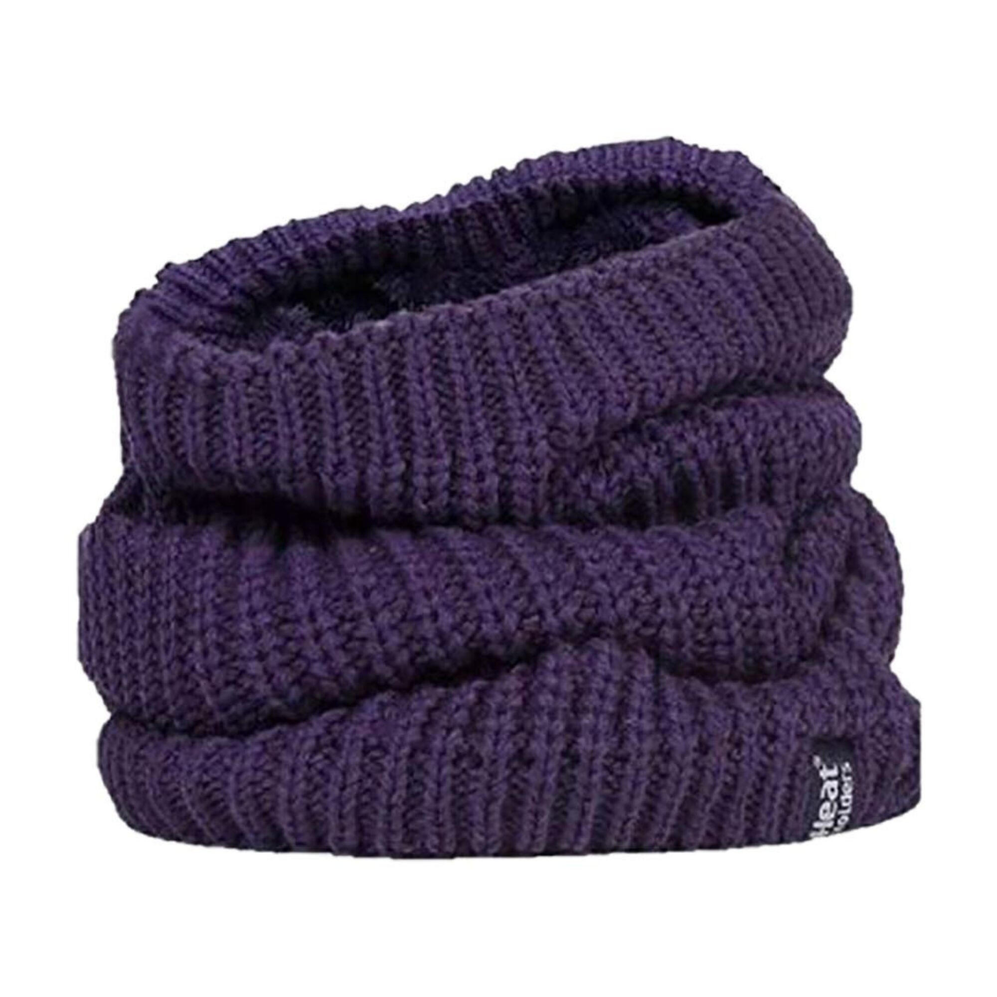 HEAT HOLDERS Ladies Thick Winter Warm Fleece Lined Chunky Knit Thermal Neck Warmer