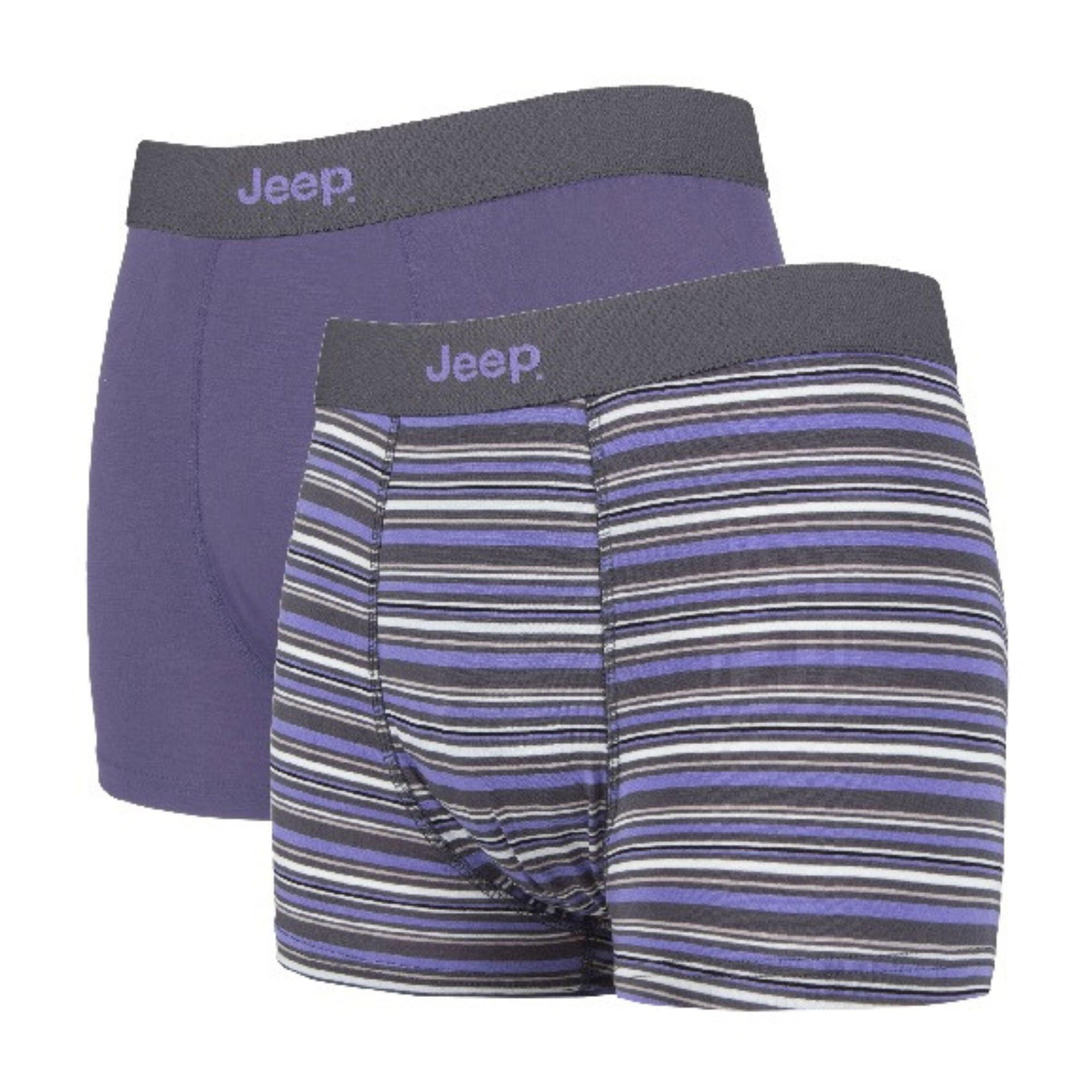 JEEP 3 Pairs Mens Soft Natural Bamboo Fibres Comfortable Fitted Trunks