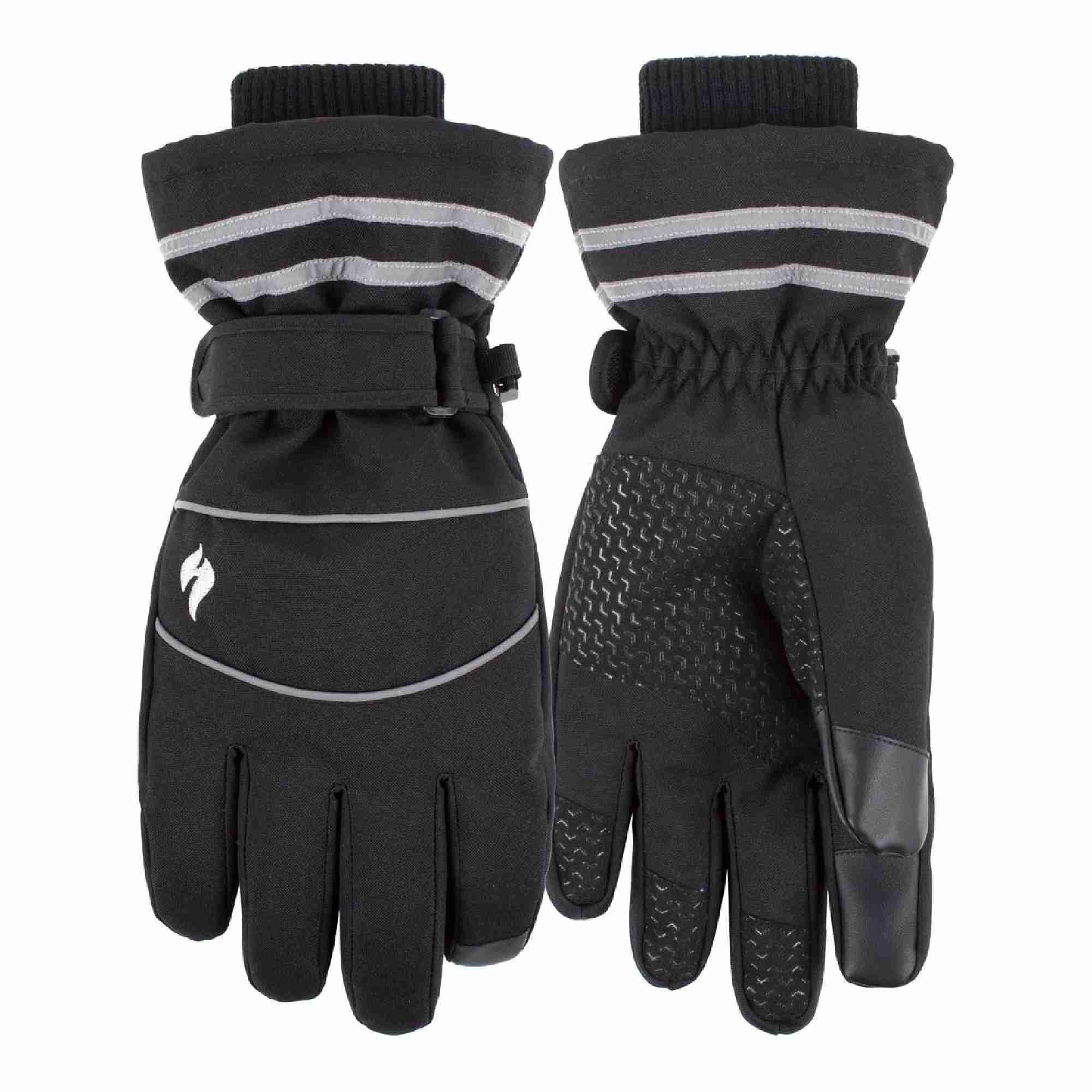 Mens Hi-Vis Reflective Thermal Work Gloves with Touchscreen Fingertips 1/4