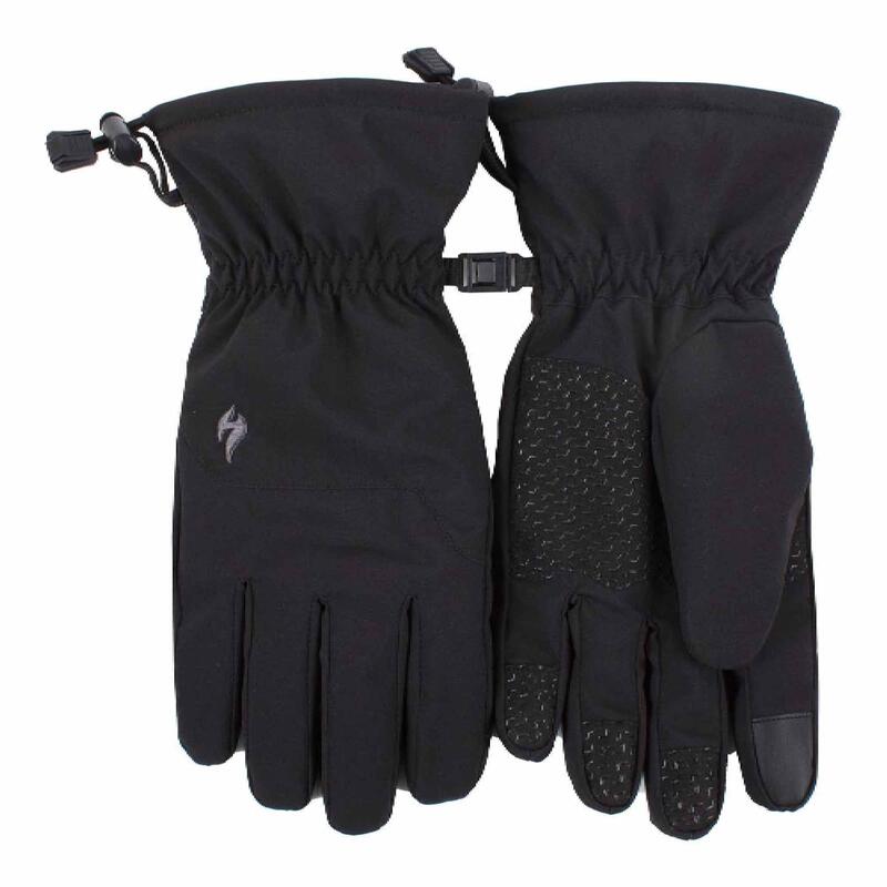 Mens Fleece Insulated Soft Shell Thermal Gloves with Touchscreen ...