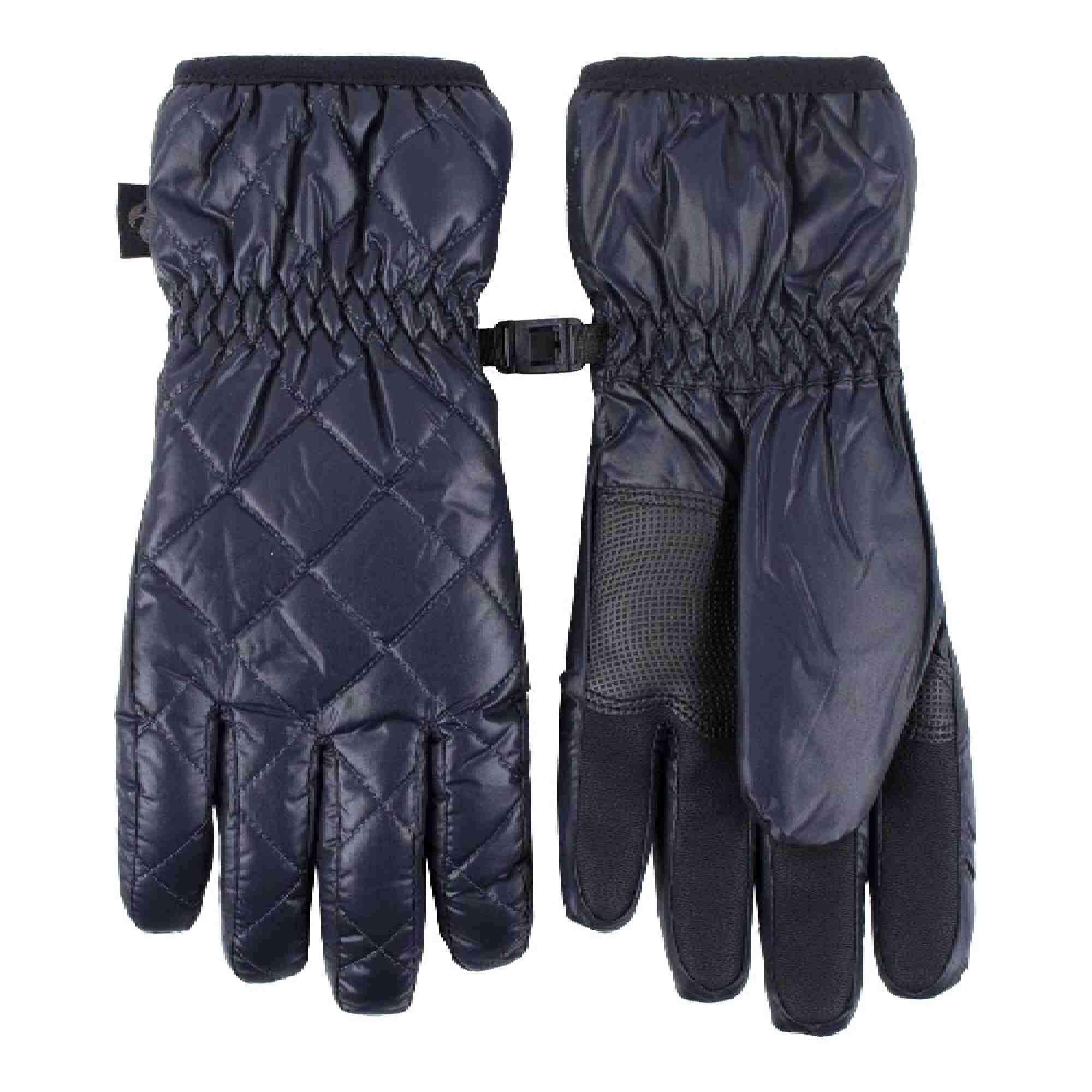 Womens Quilted Thermal Waterproof Wind Resistant Thermal Gloves for Winter 1/5