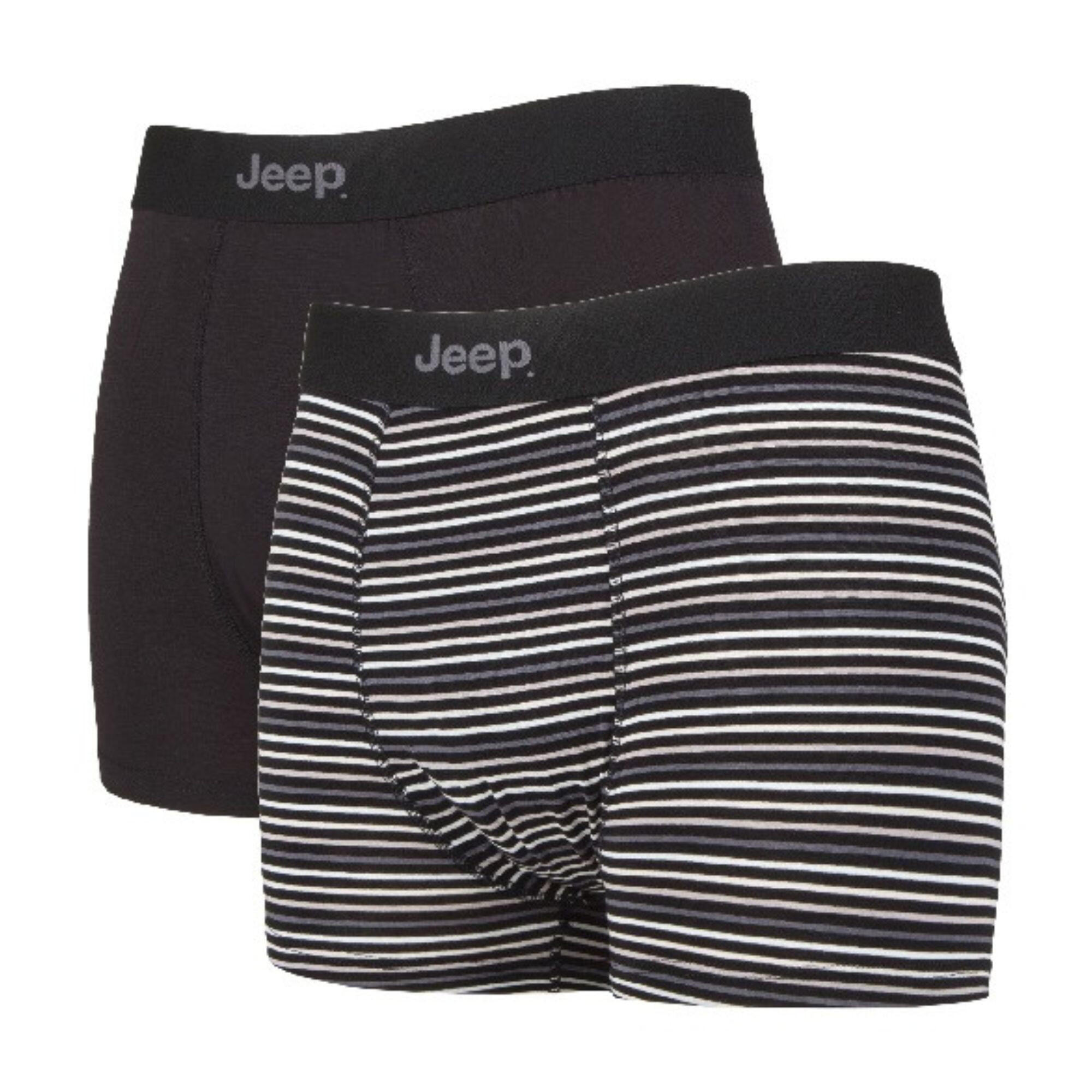 JEEP 3 Pairs Mens Soft Natural Bamboo Fibres Comfortable Fitted Trunks