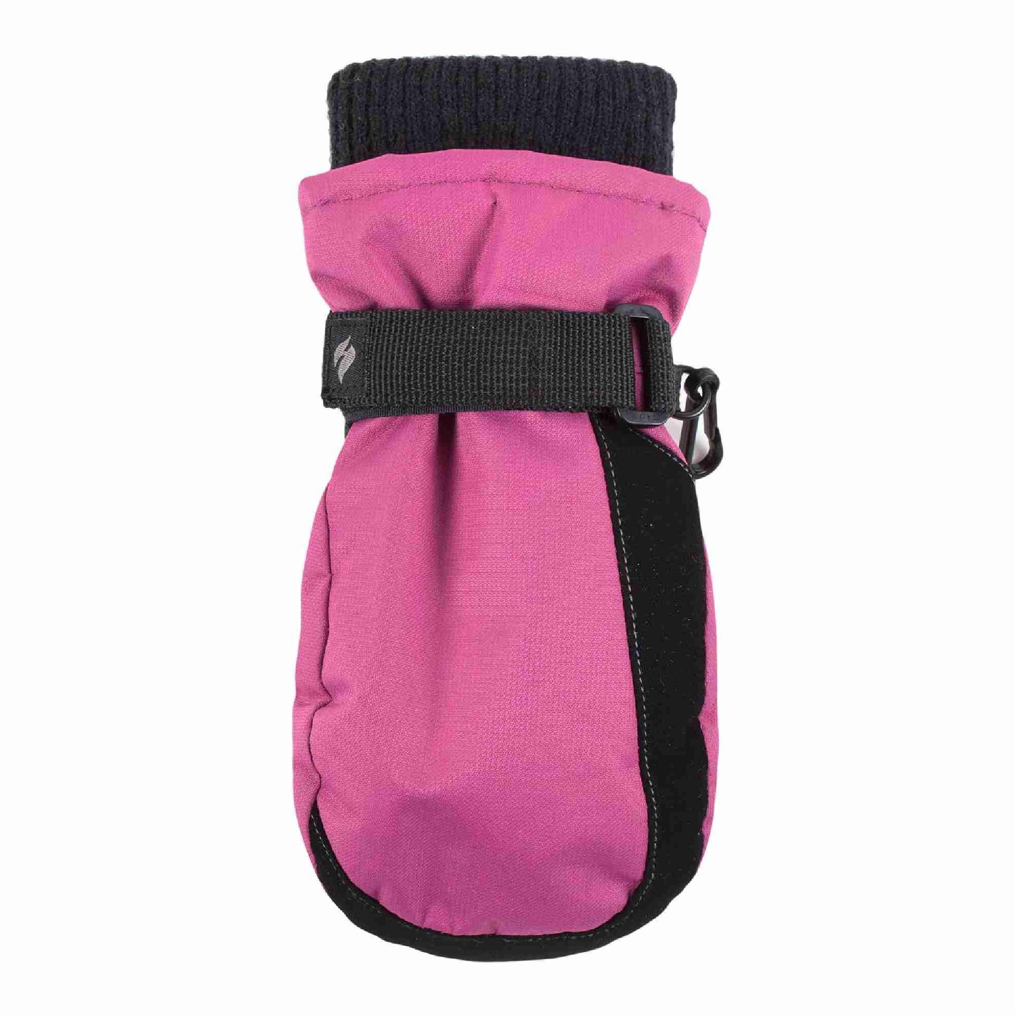 HEAT HOLDERS Childrens Soft Shell Winter Fleece Lined Waterproof Thermal Snow Ski Mittens